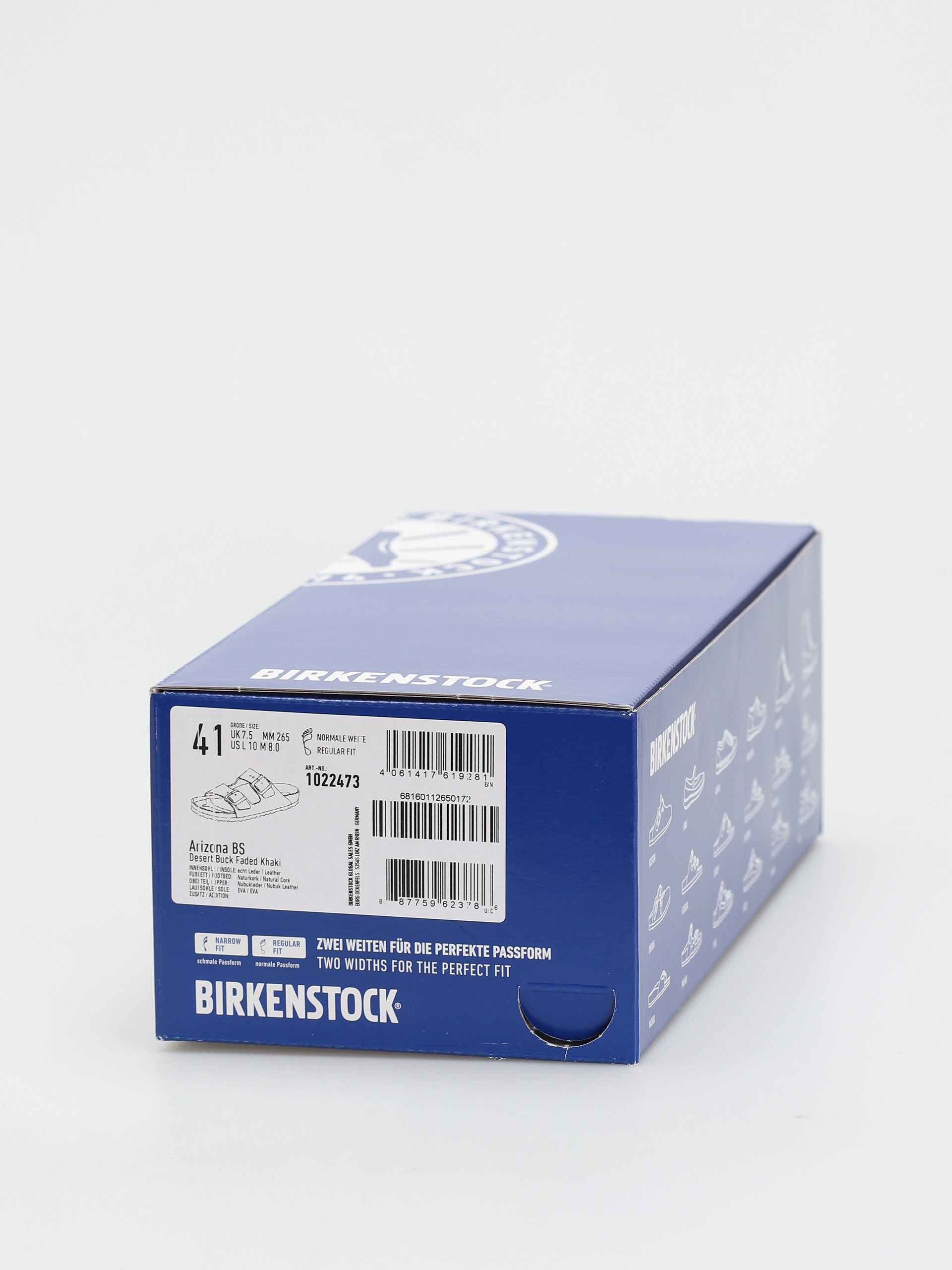 Birkenstock Arizona Regular Flip-flops (faded khaki nubuck leather)