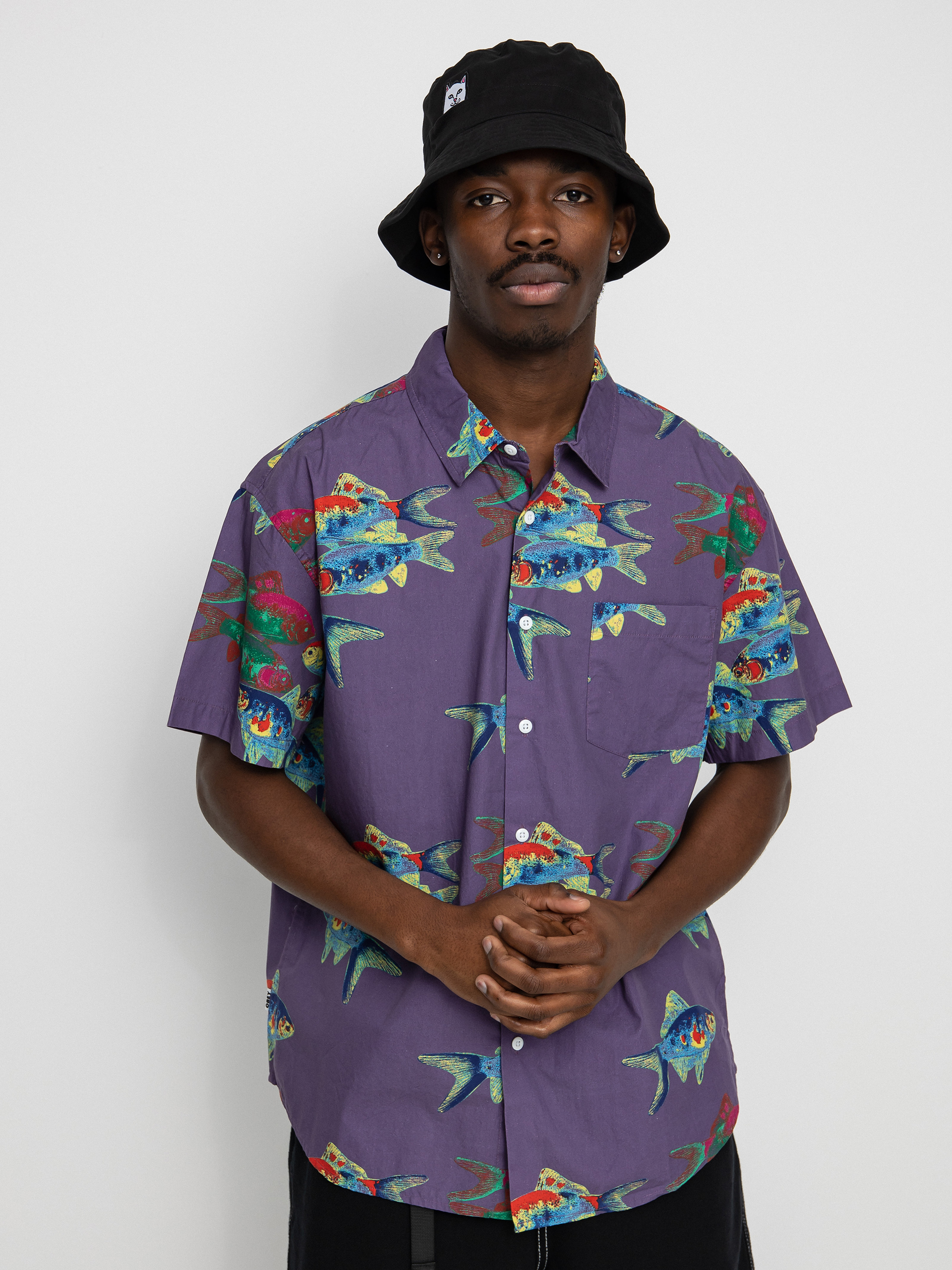 OBEY Fishbowl Shirt (lavender silk multi)