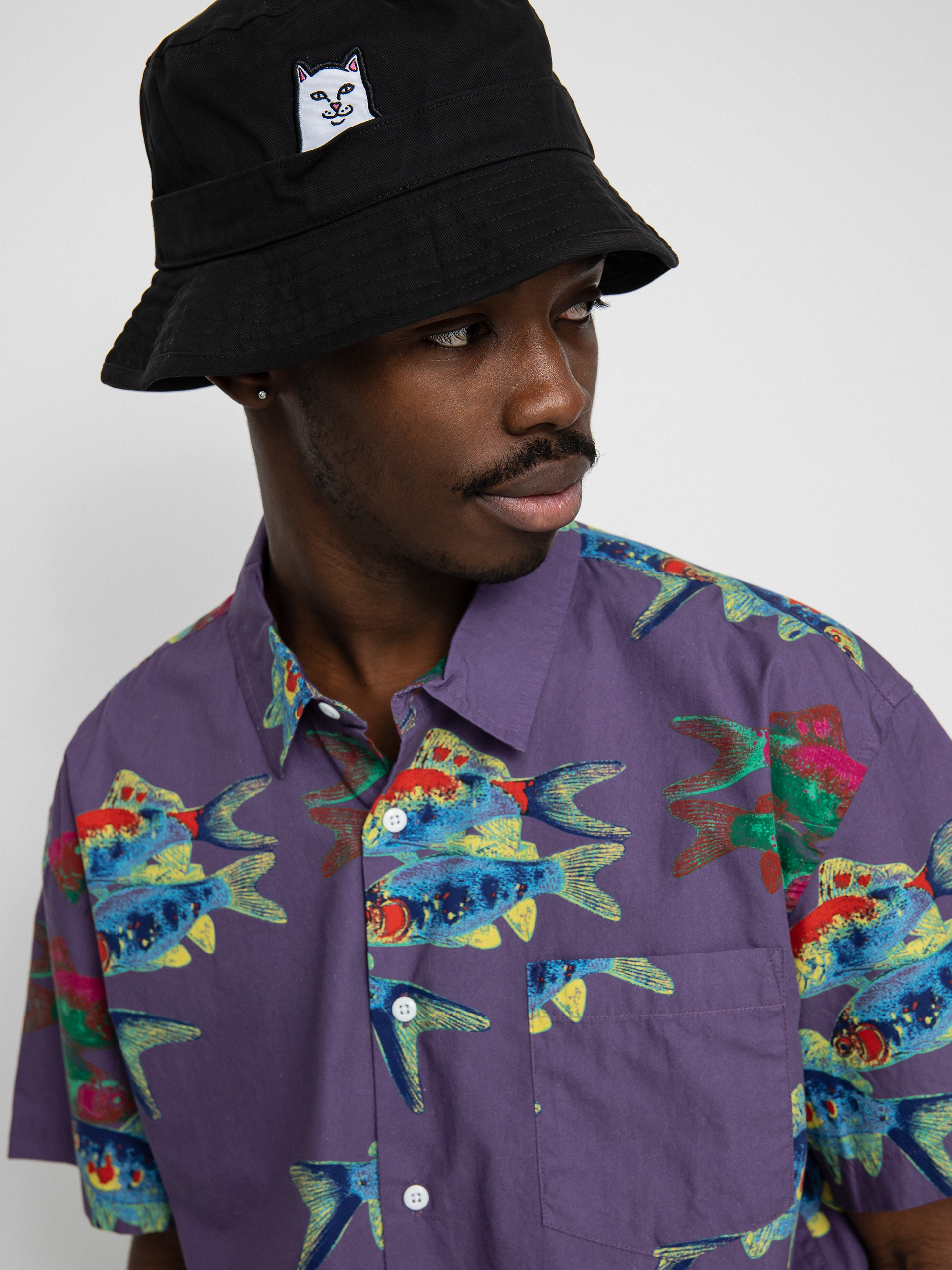 OBEY Fishbowl Shirt (lavender silk multi)