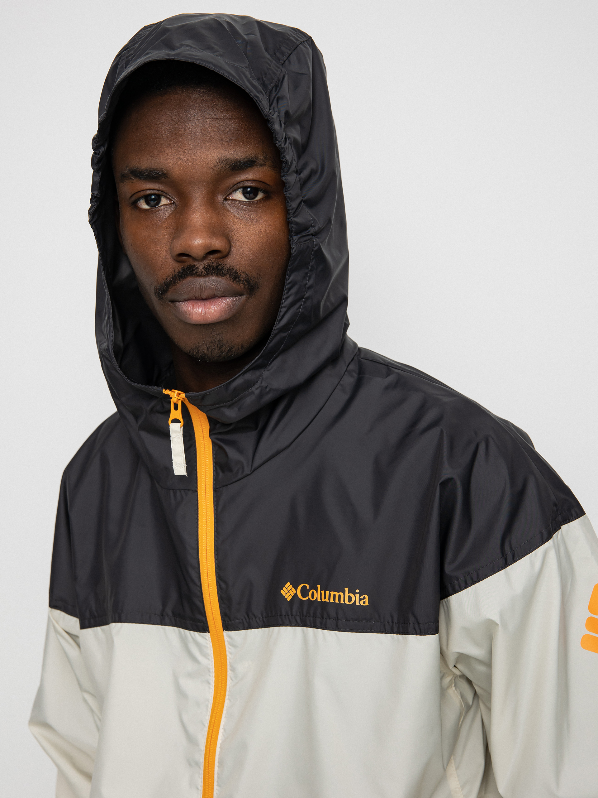 black windbreaker columbia