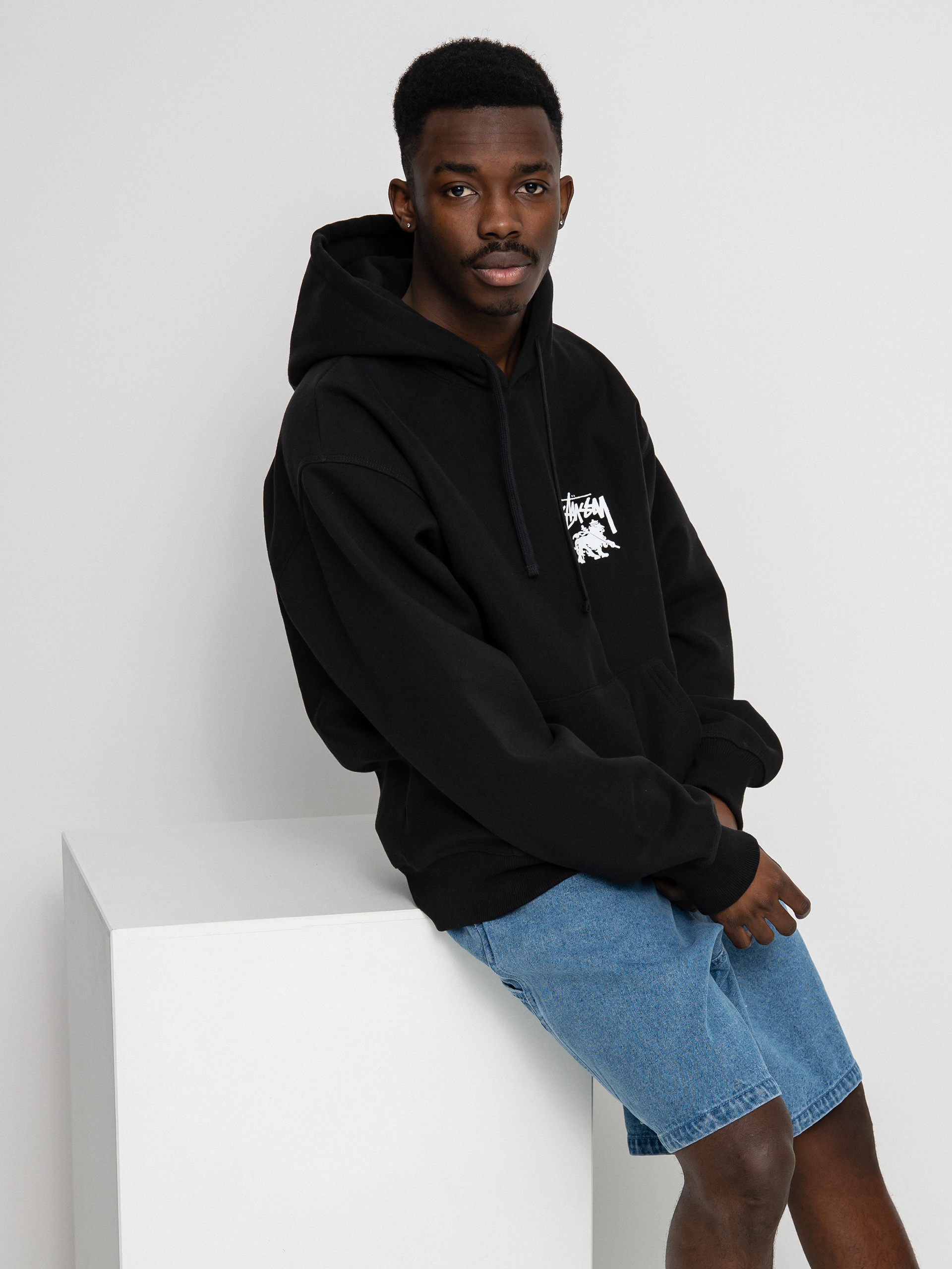 Stussy Rasta Dot HD Hoodie (black)