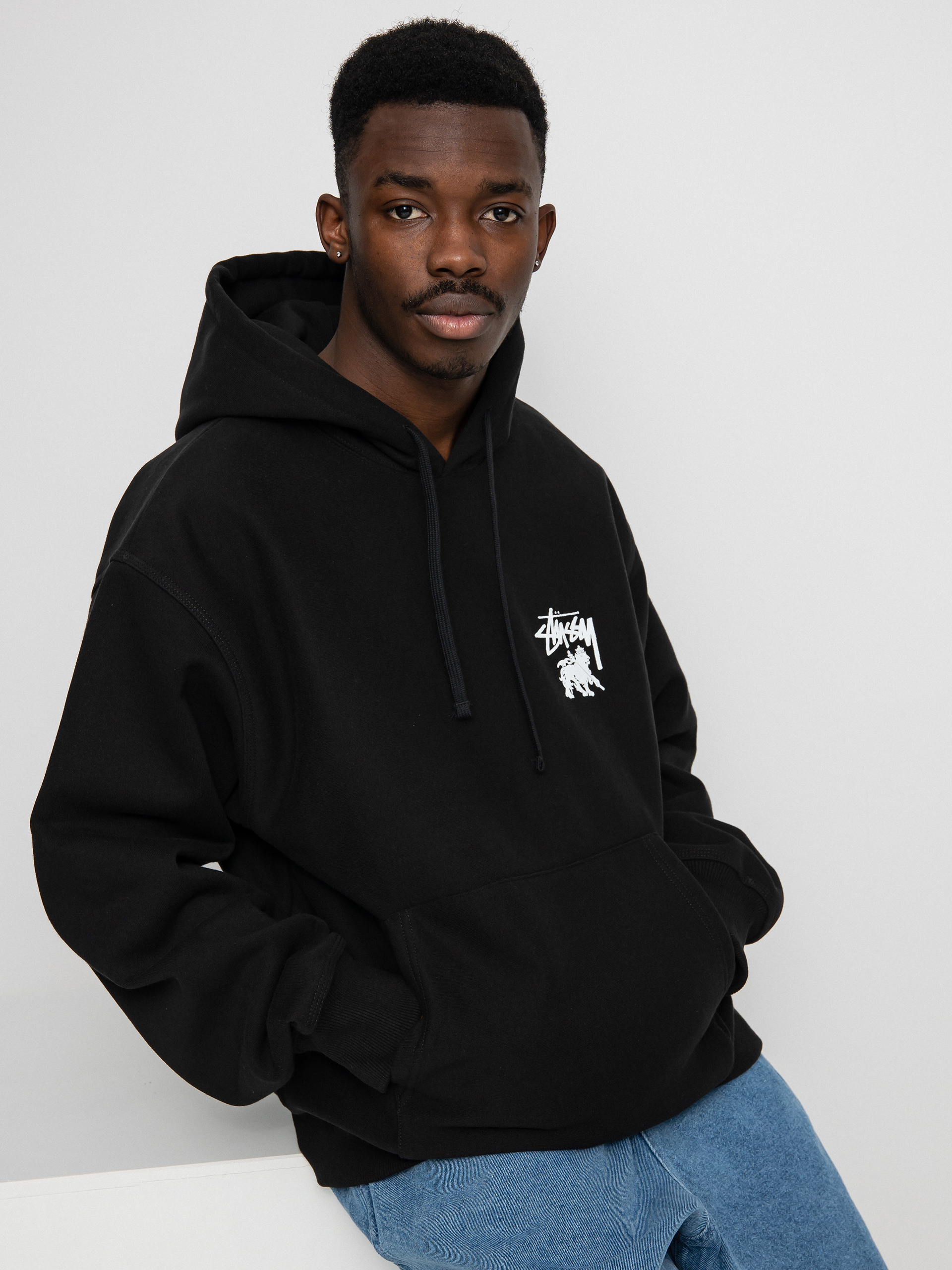 Stussy Rasta Dot HD Hoodie (black)