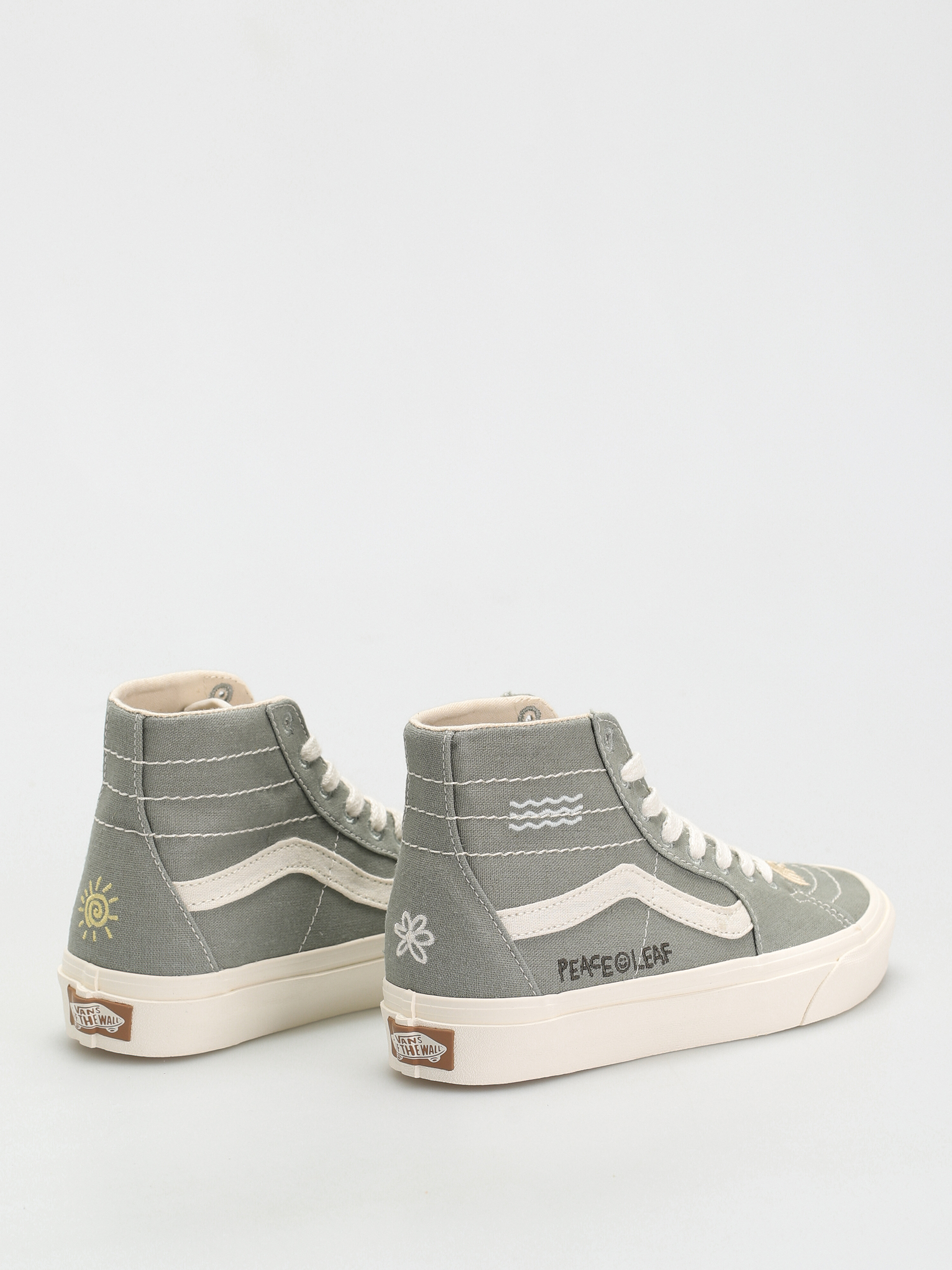 Vans Sk8 Hi Tapered Shoes (eco theory/green milieu/marshmallow)