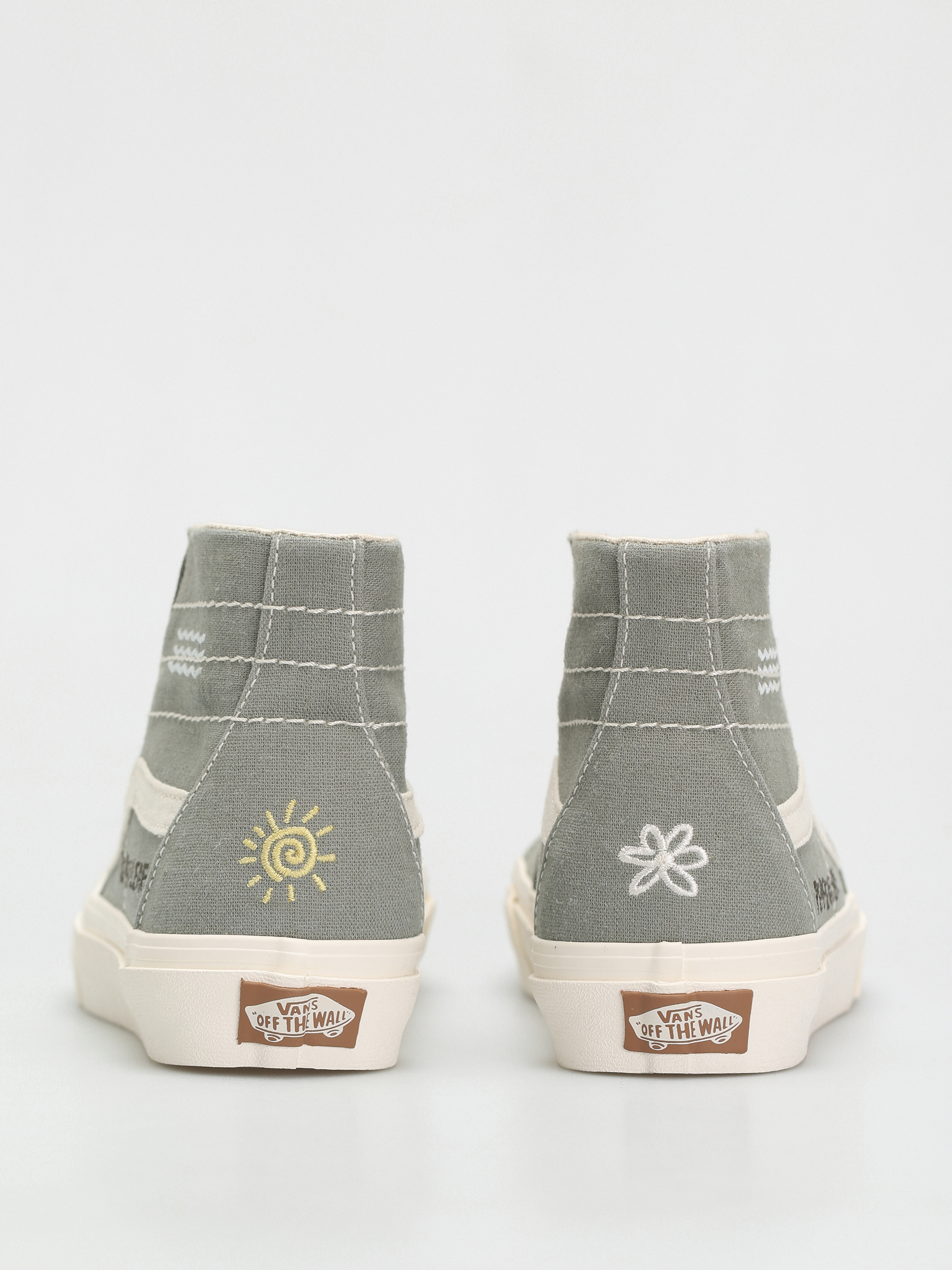 Vans Sk8 Hi Tapered Shoes (eco theory/green milieu/marshmallow)