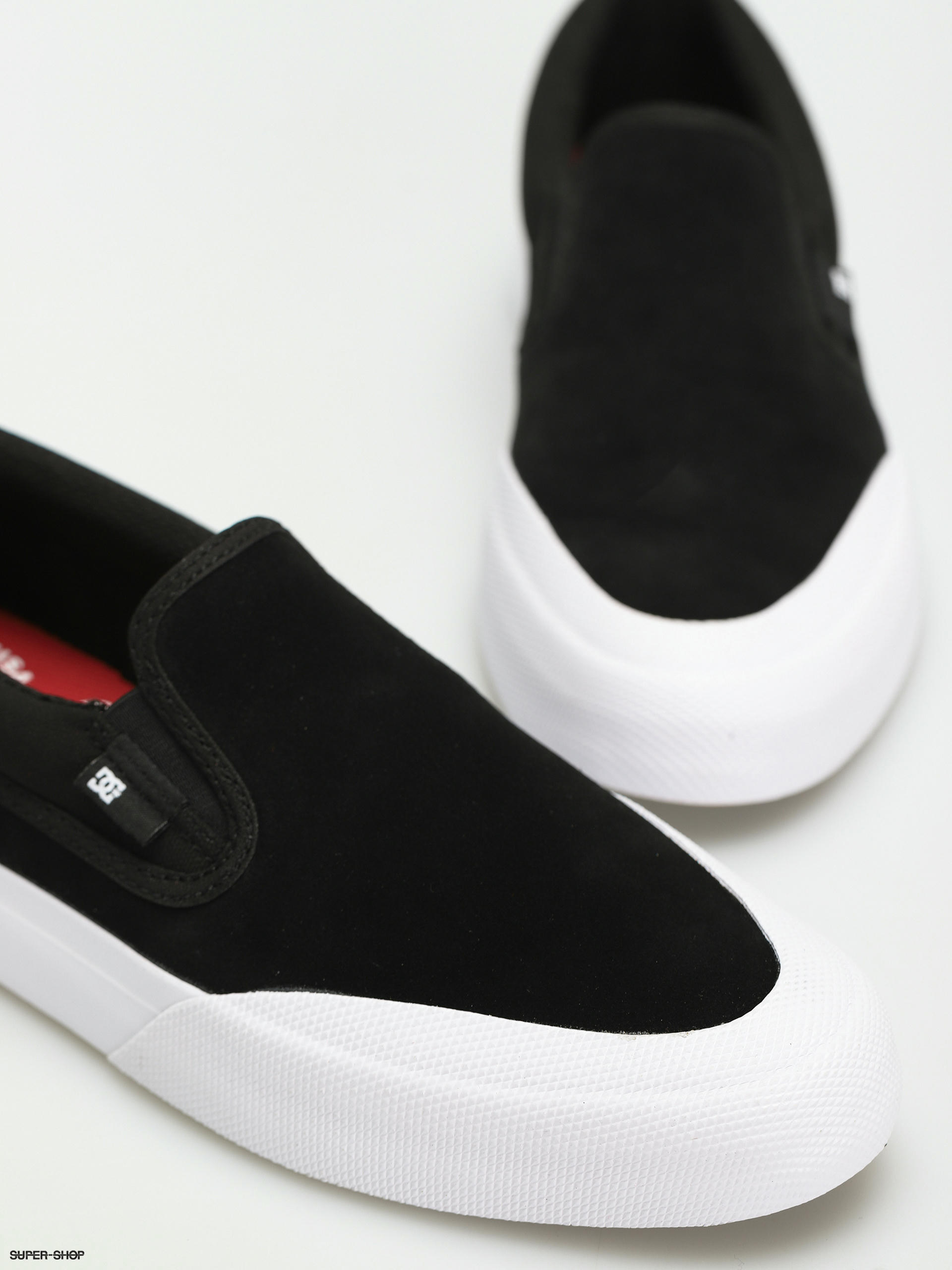 dc white slip on shoes