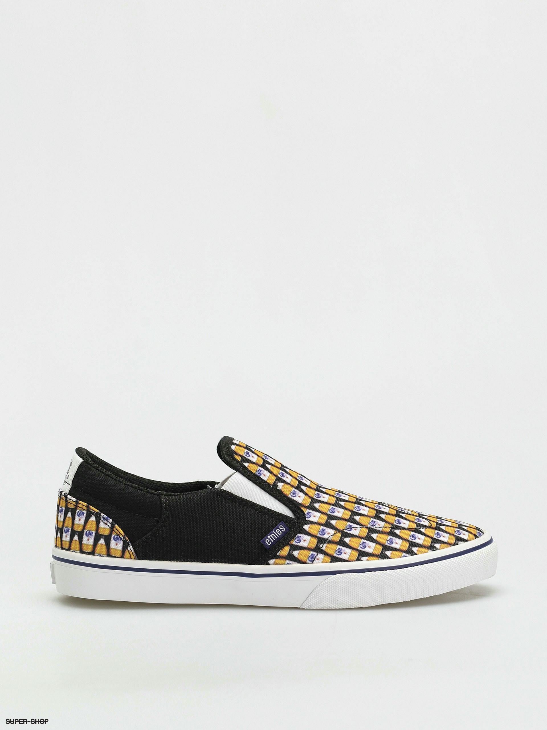 Vans shoes black 2024 and yellow checkerboard