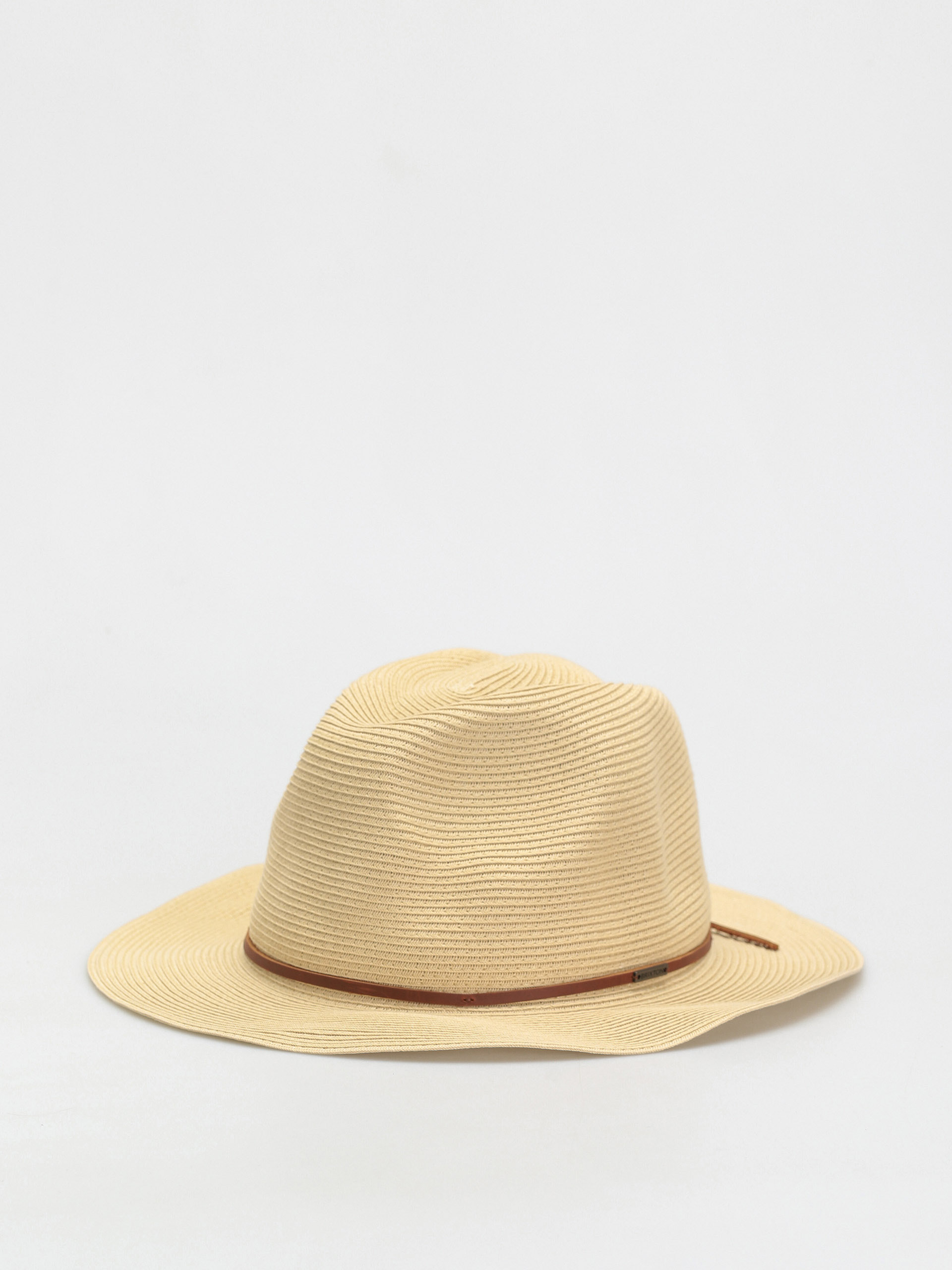 Brixton Wesley Straw Packable Fedora Hat golden (tan)