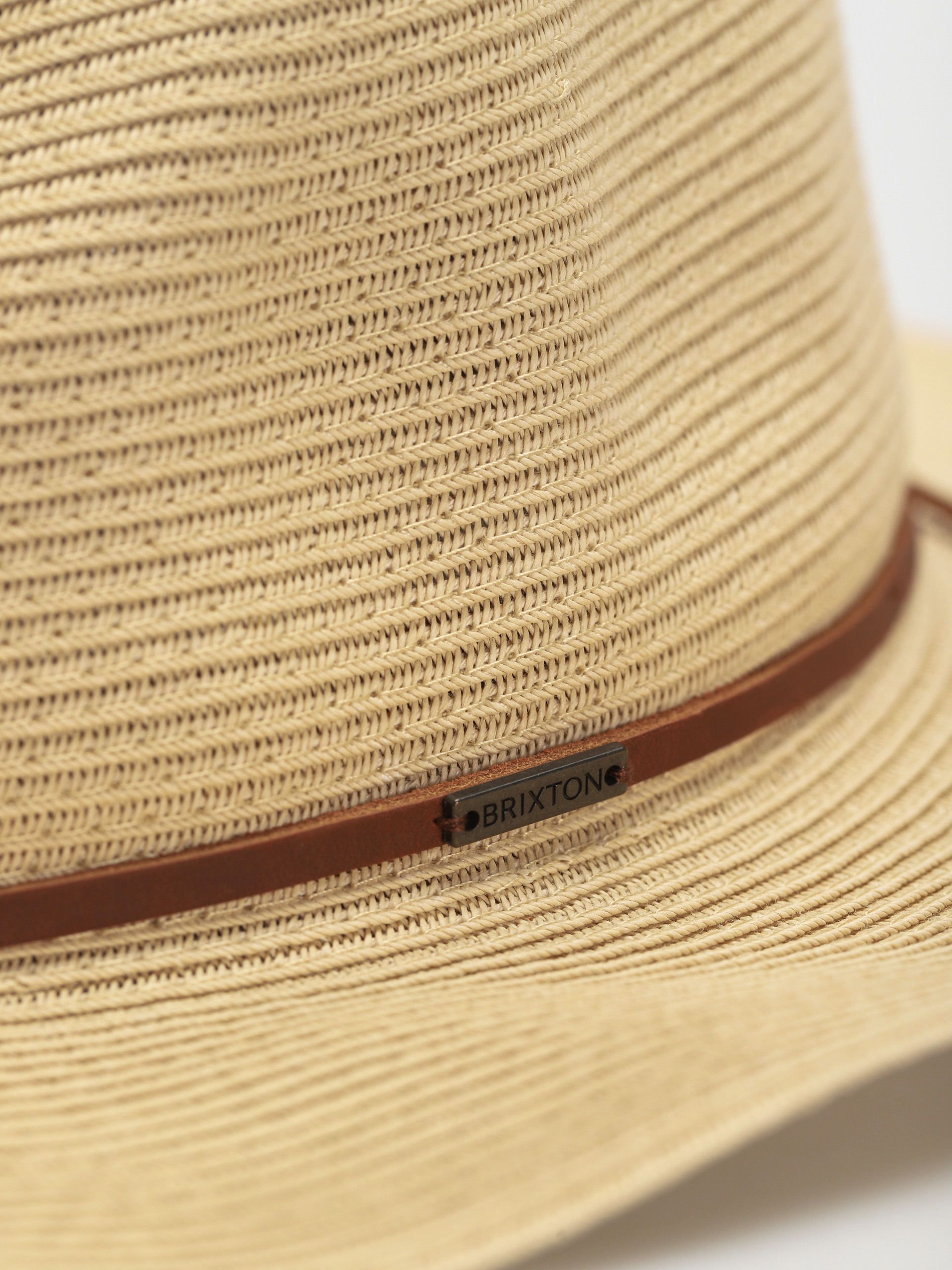 Brixton Wesley Straw Packable Fedora Hut (tan)