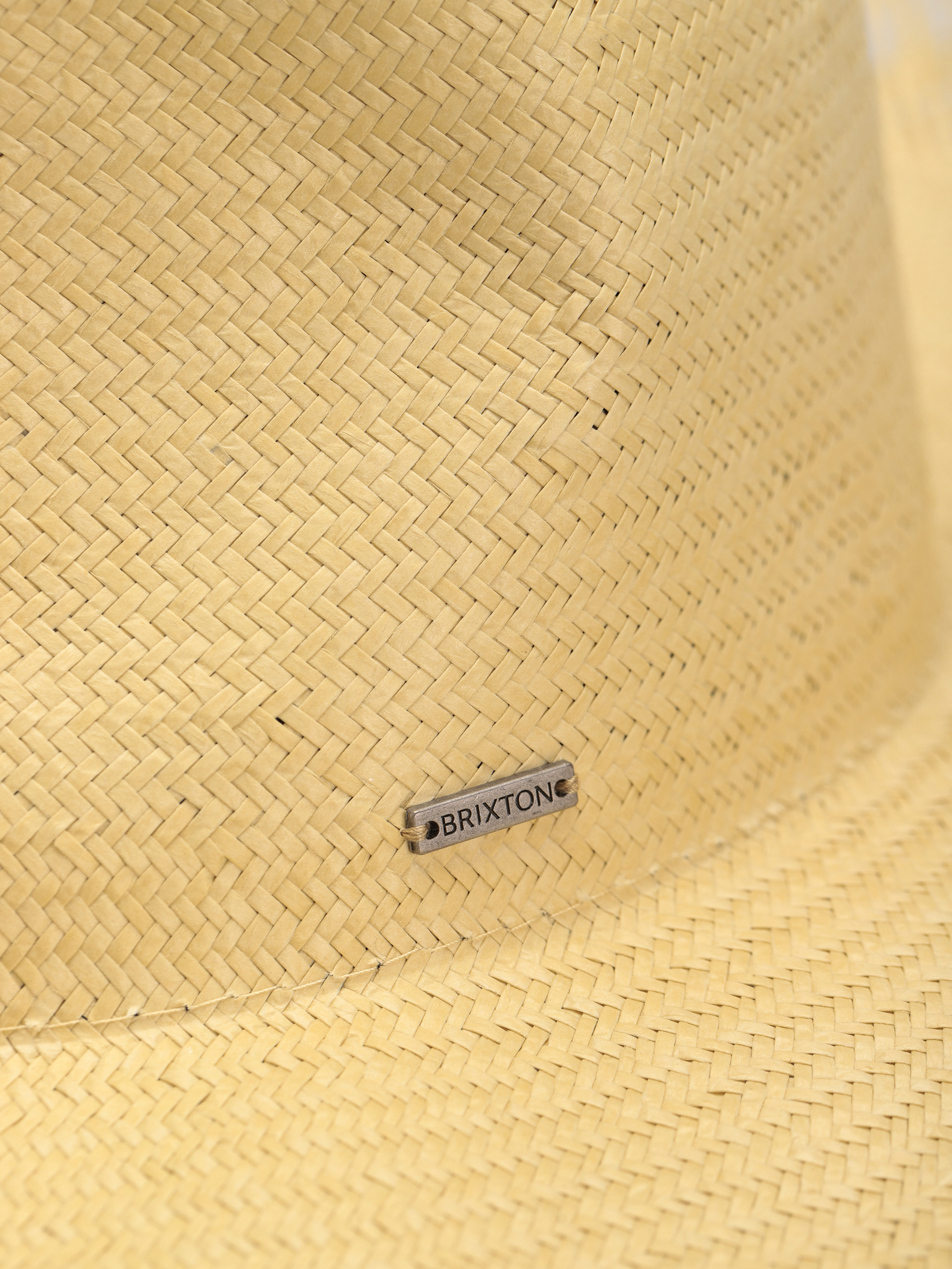 Brixton Jo Straw Frayed Fedora Hat (honey)