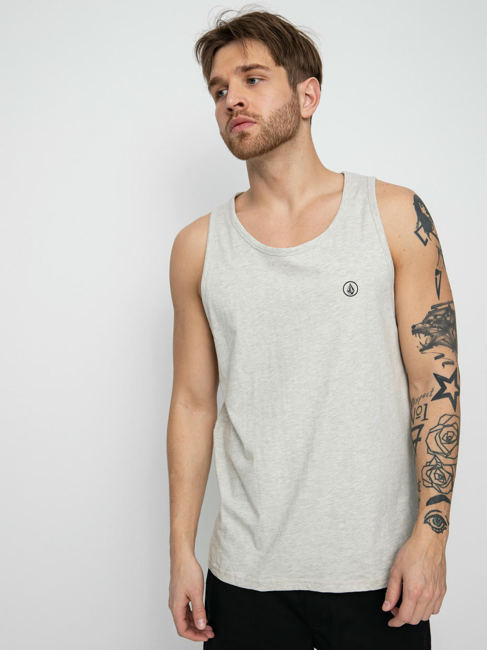 Volcom Circle Blanks Hth Tank top (bone heather)