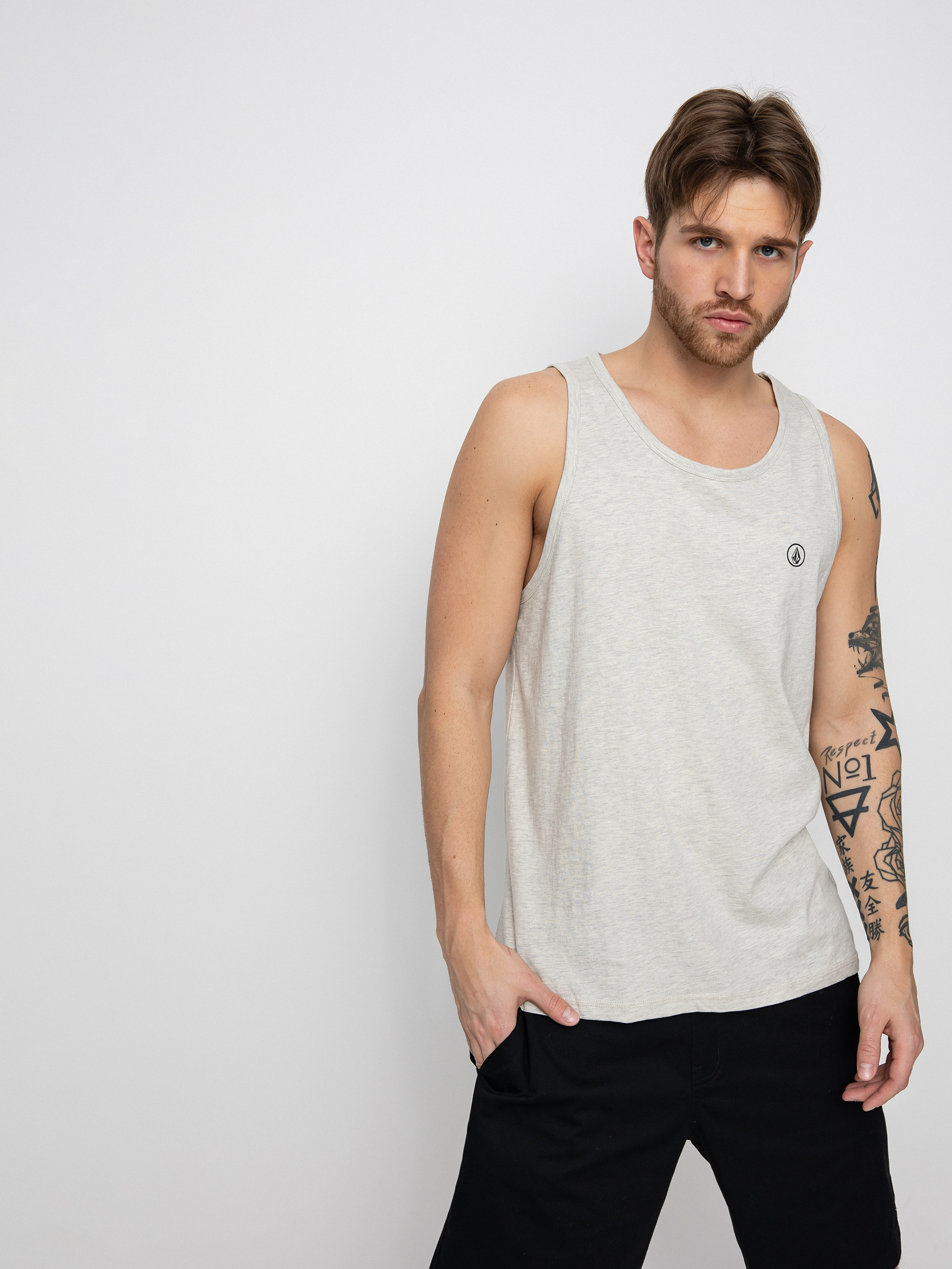 Volcom Circle Blanks Hth Tank top (bone heather)