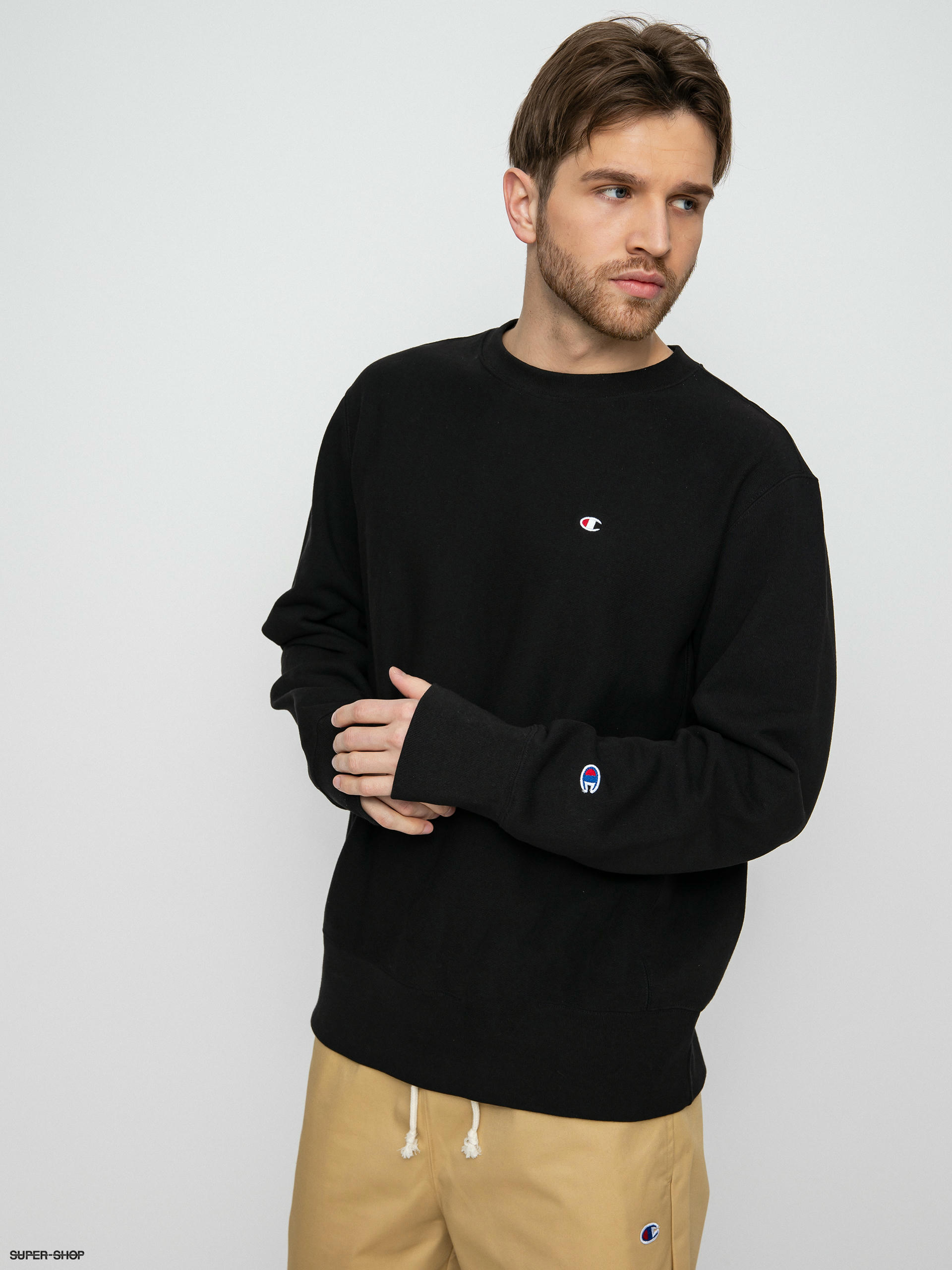 khaki champion crewneck