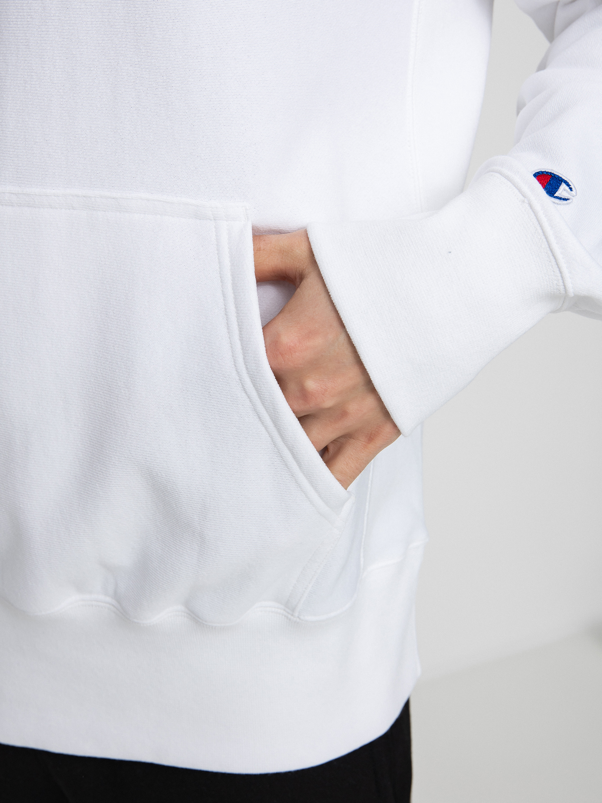 Champion Hooded Sweatshirt 217233 HD Hoodie (wht)
