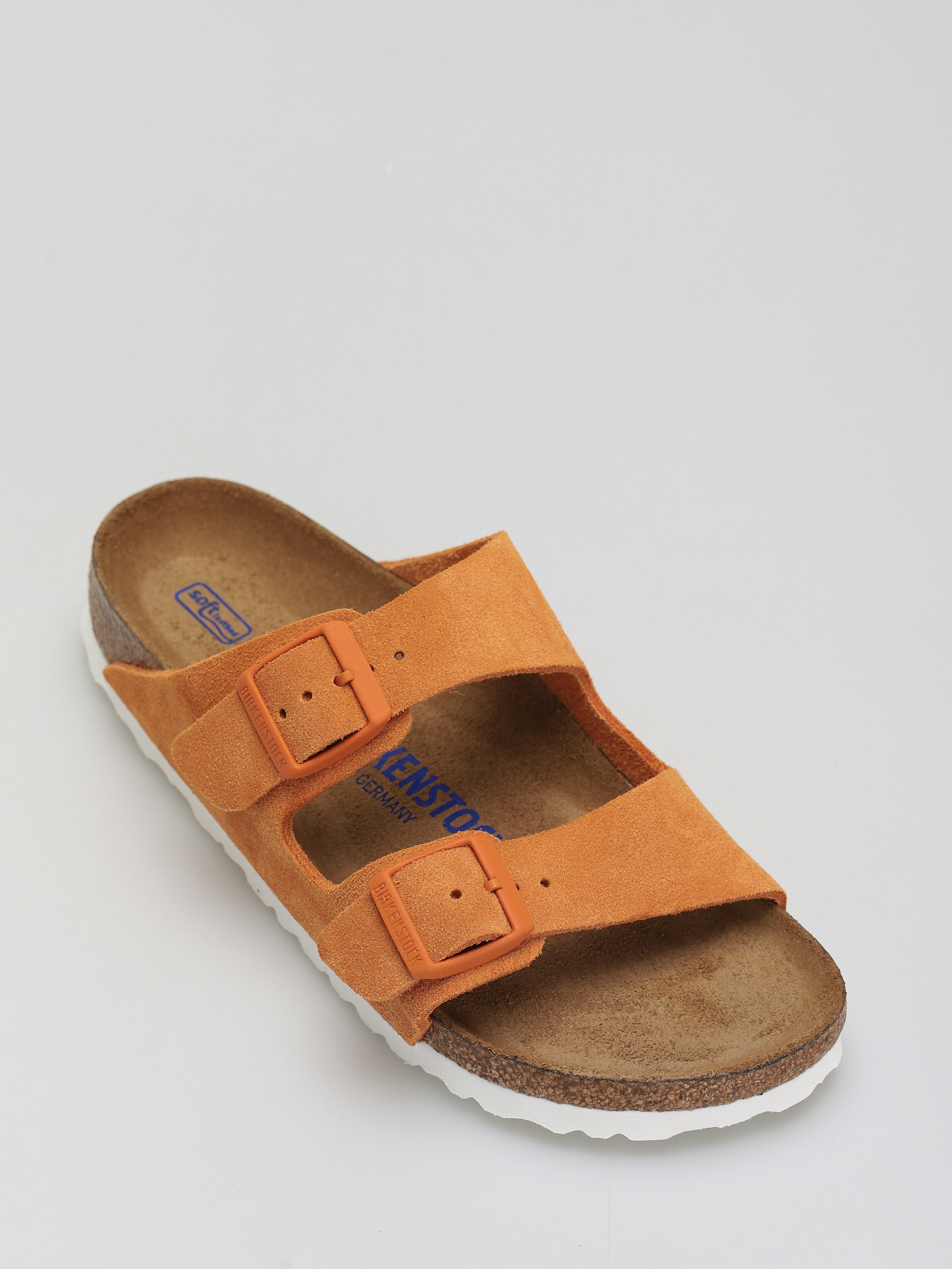 Birkenstock Arizona Sfb Narrow Flip-flops Wmn (russet orange suede leather)