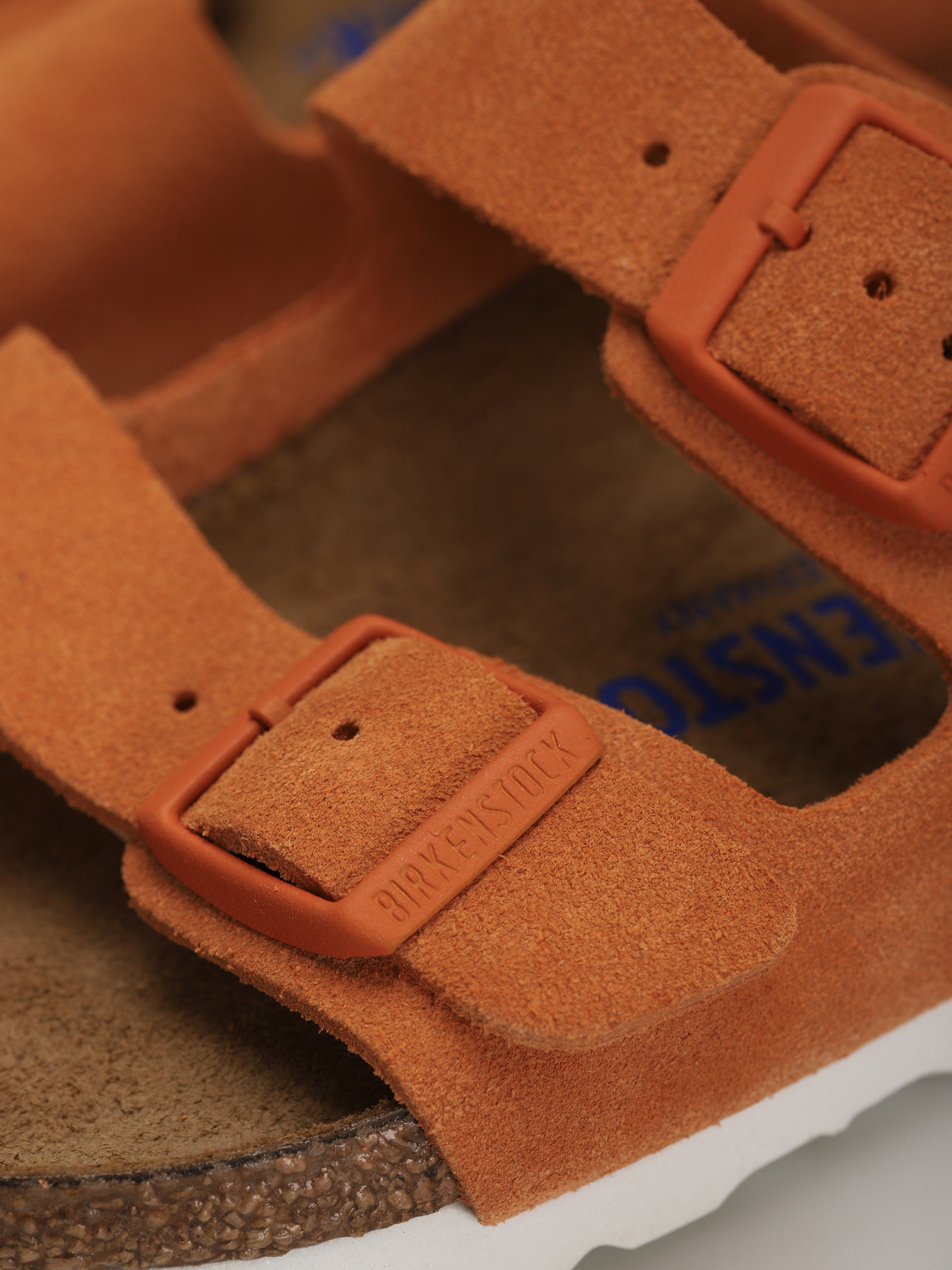Birkenstock Arizona Sfb Narrow Sandalen Wmn (russet orange suede leather)