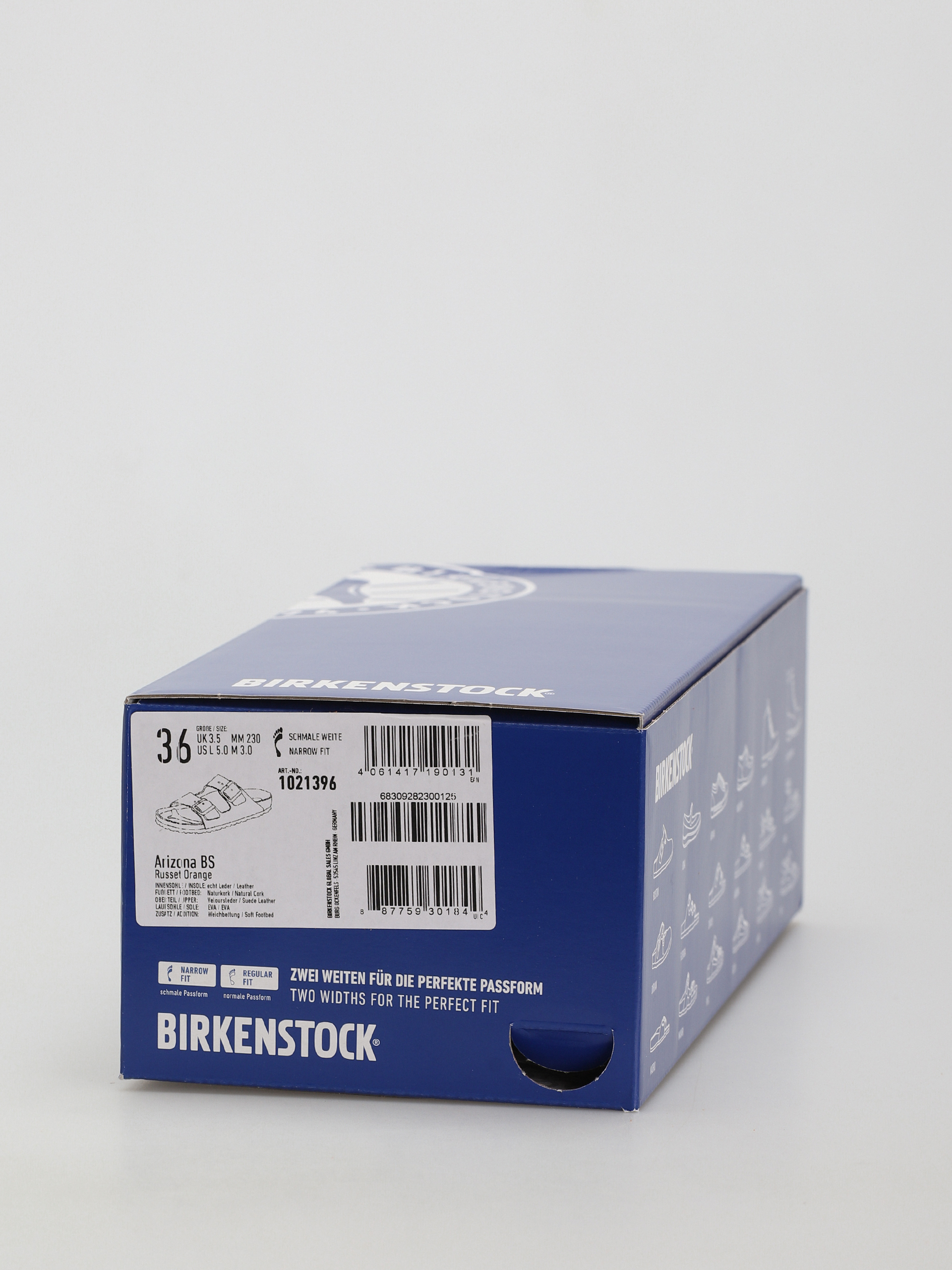 Birkenstock Arizona Sfb Narrow Sandalen Wmn (russet orange suede leather)