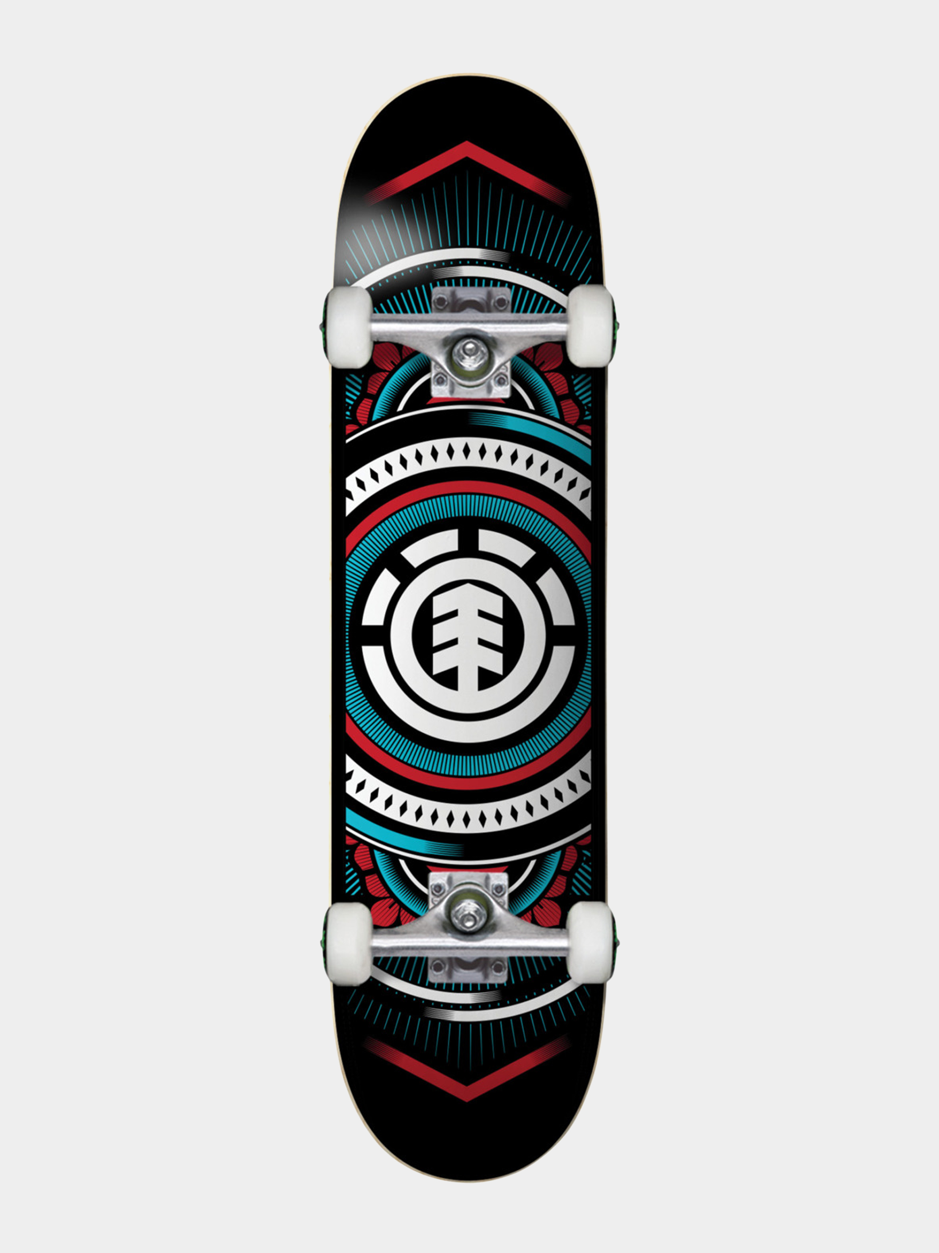 Element Hatched Red Blue Skateboard (assorted)