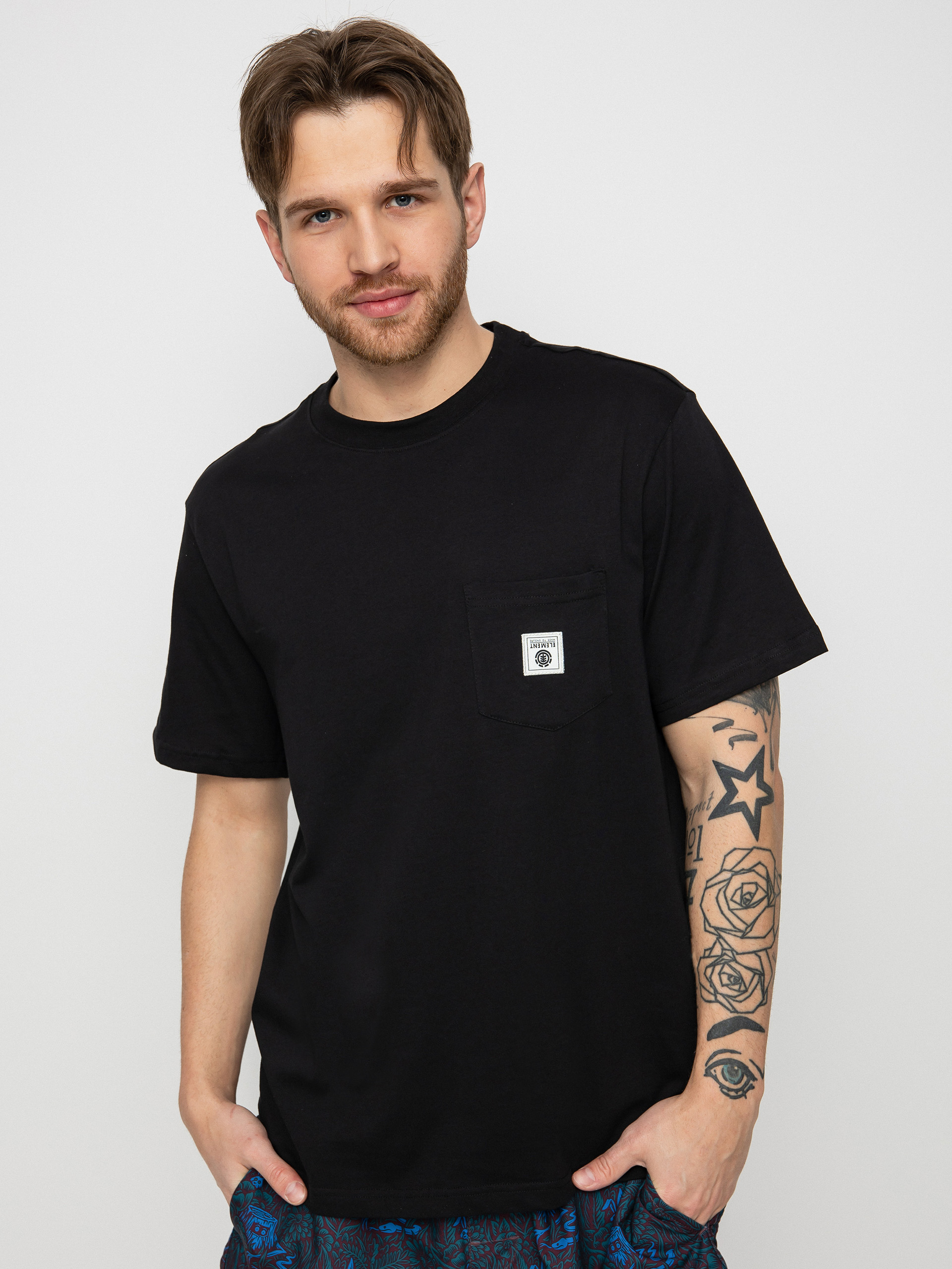 Element Basic Pocket Label S T-shirt (flint black)