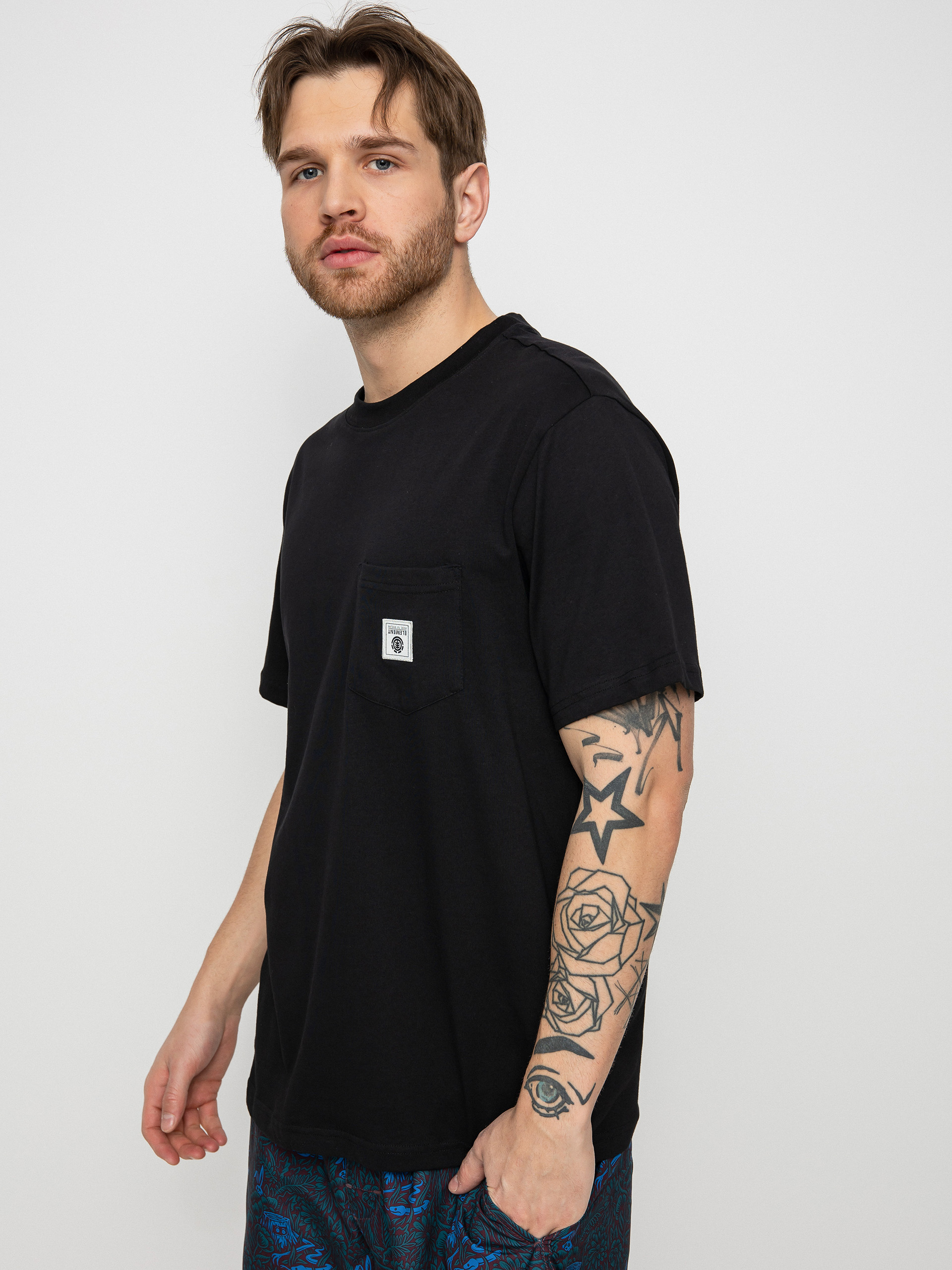 Element Basic Pocket Label S T-shirt (flint black)