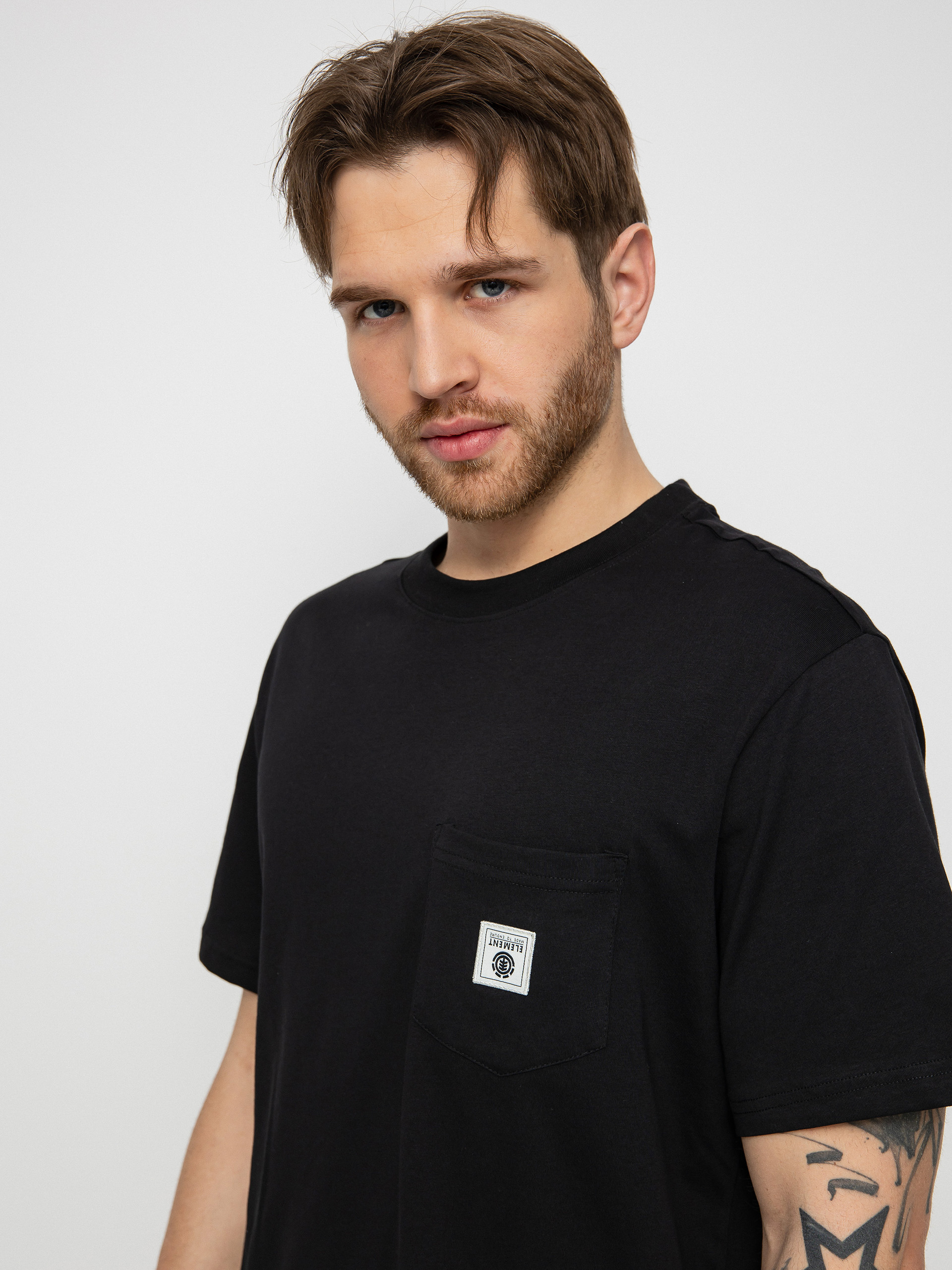 Element Basic Pocket Label S T-shirt (flint black)