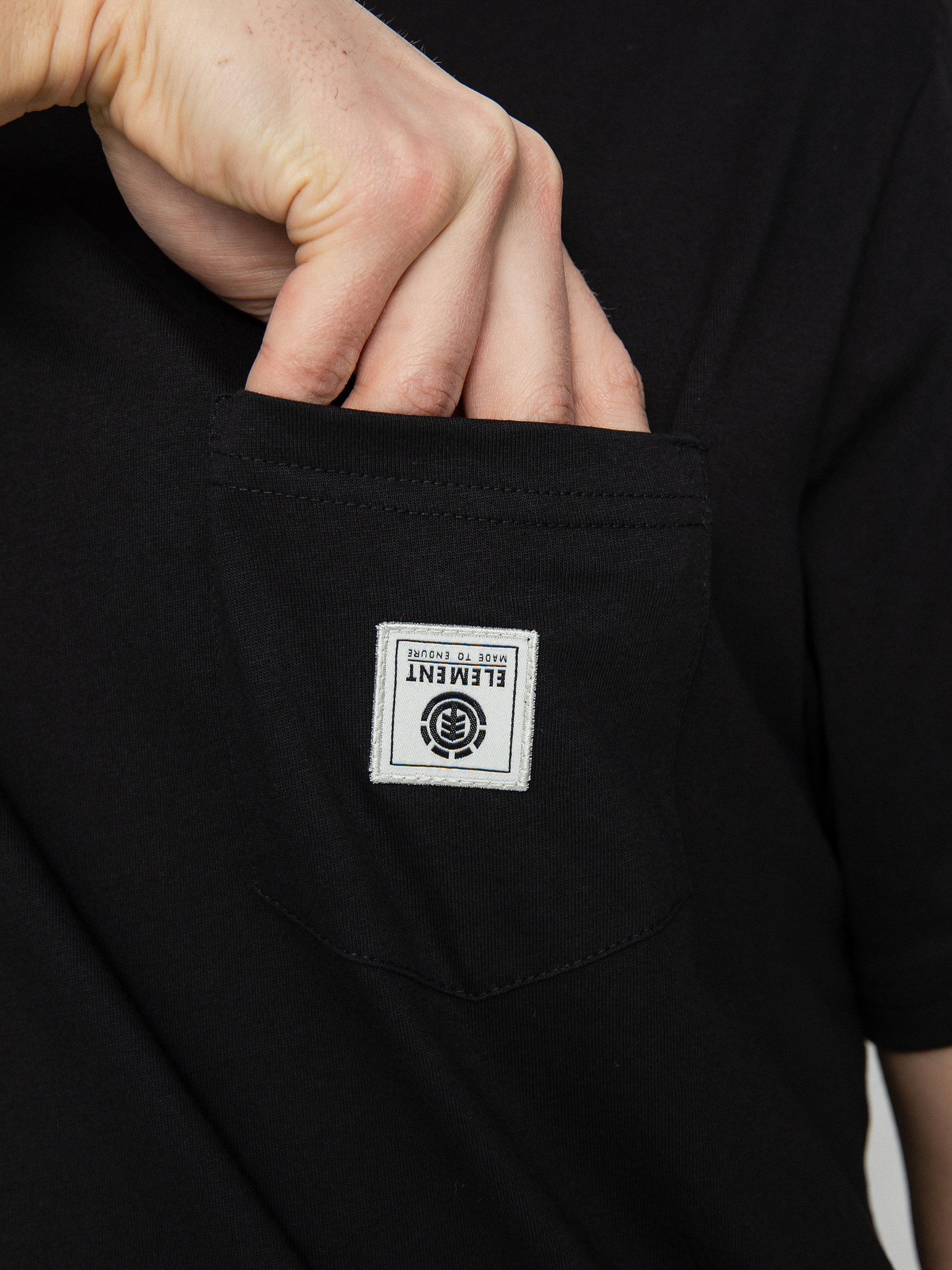 Element Basic Pocket Label S T-shirt (flint black)