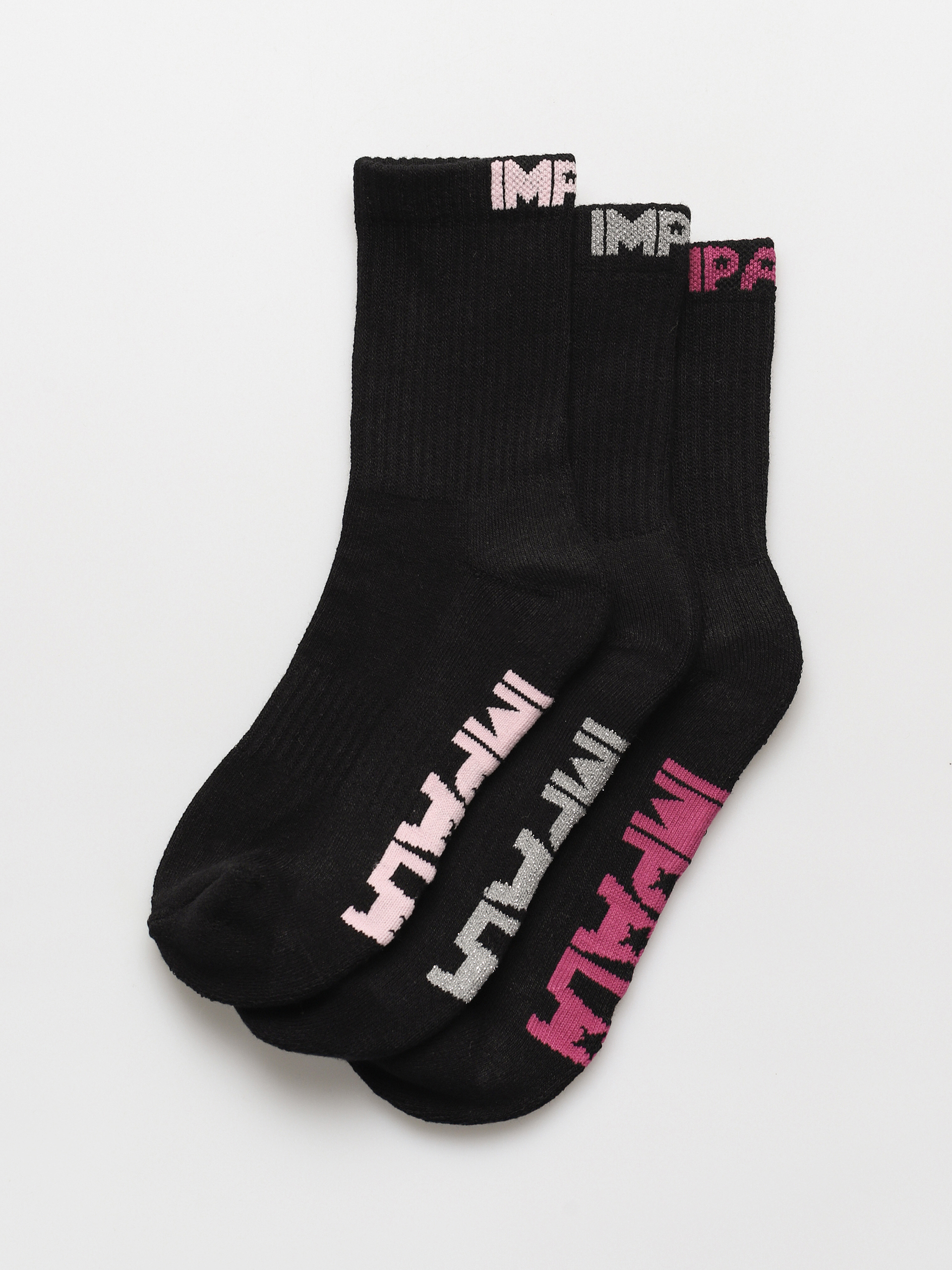 Impala Everyday Sock 3Pk Socks Wmn (black)