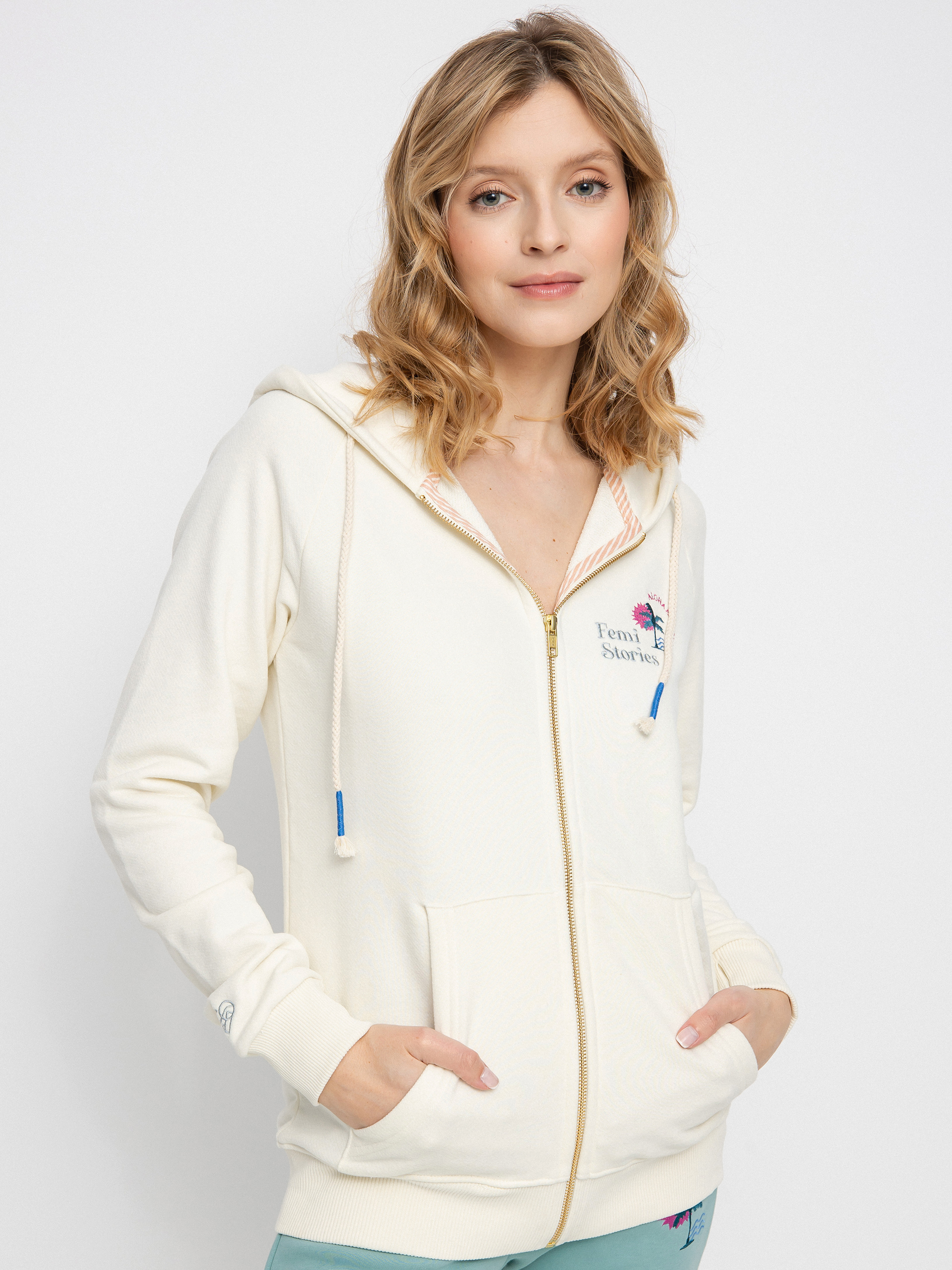 Femi Stories Bloom ZHD Hoodie Wmn (ecr)