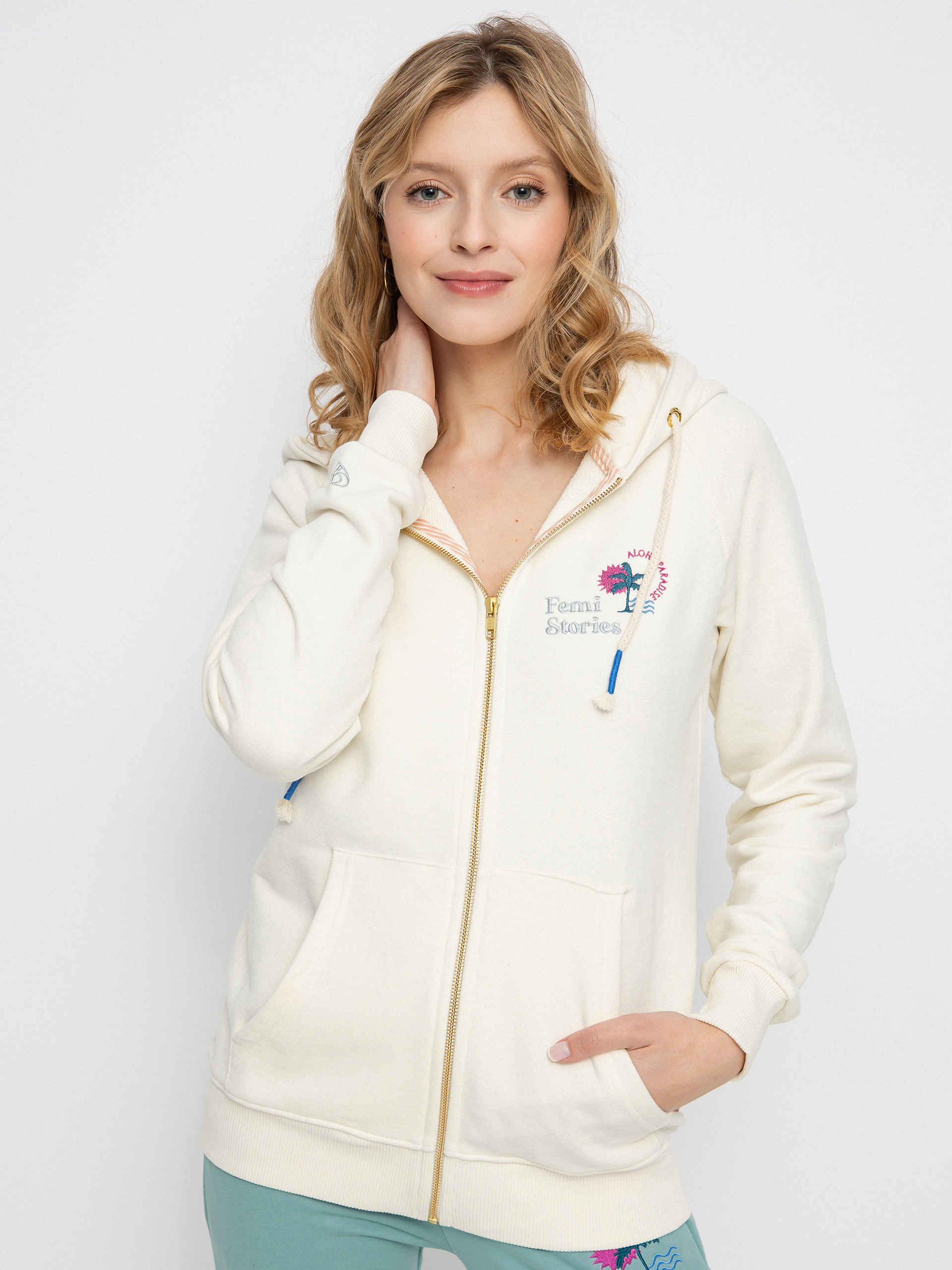 Femi Stories Bloom ZHD Hoodie Wmn (ecr)