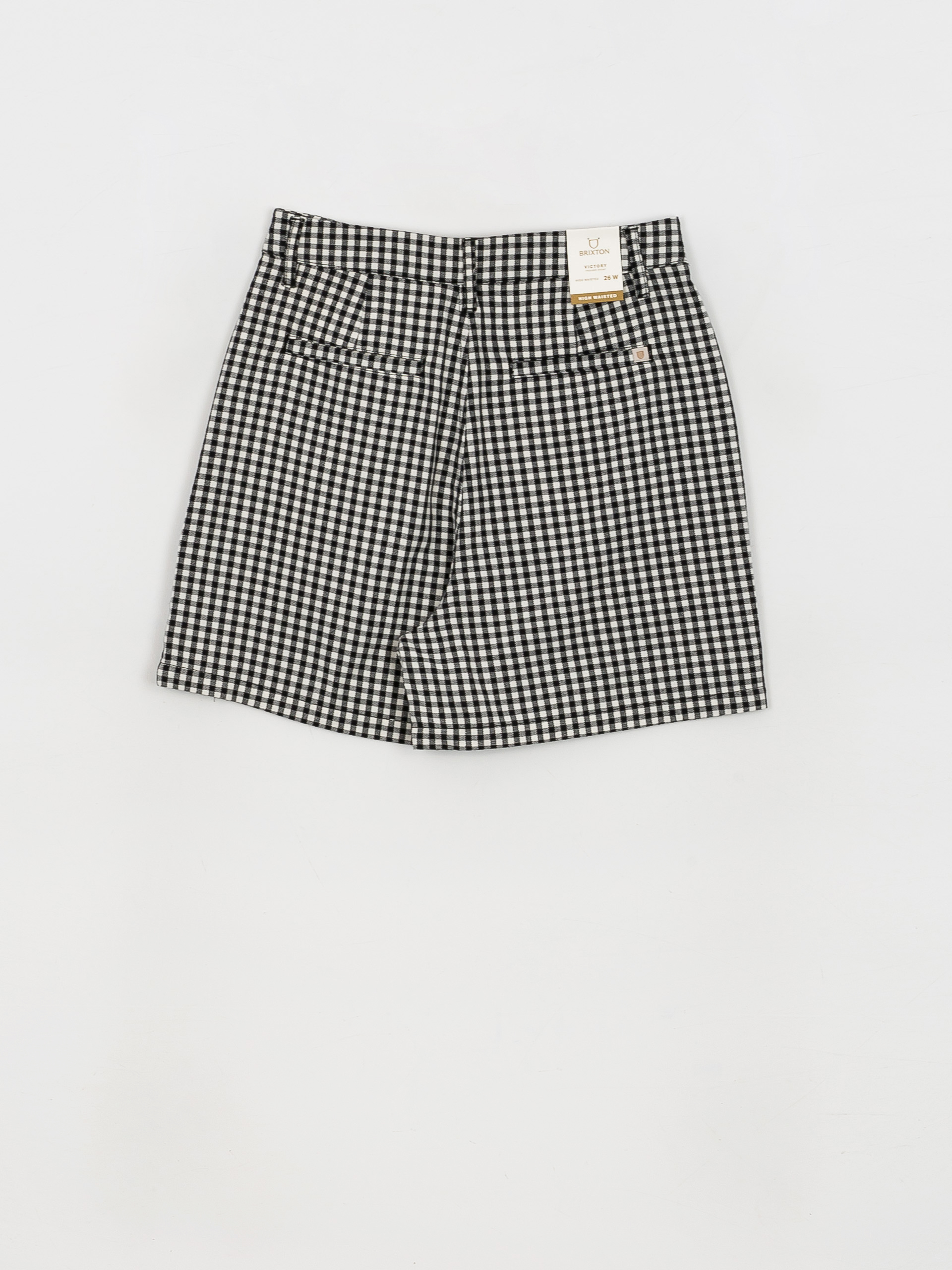 Brixton Victory Trouser Shorts Wmn (black gingham)