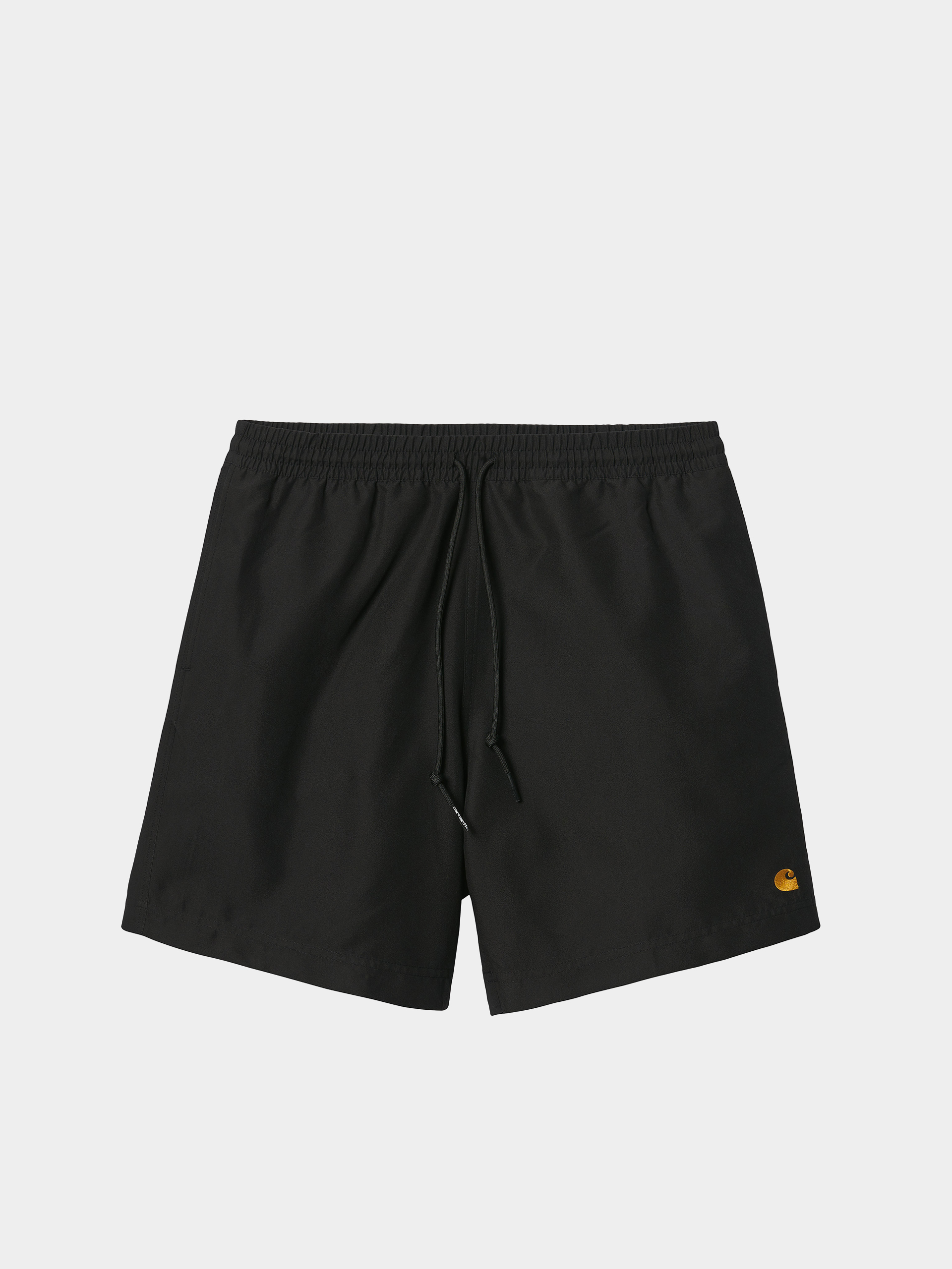 black and gold swim shorts