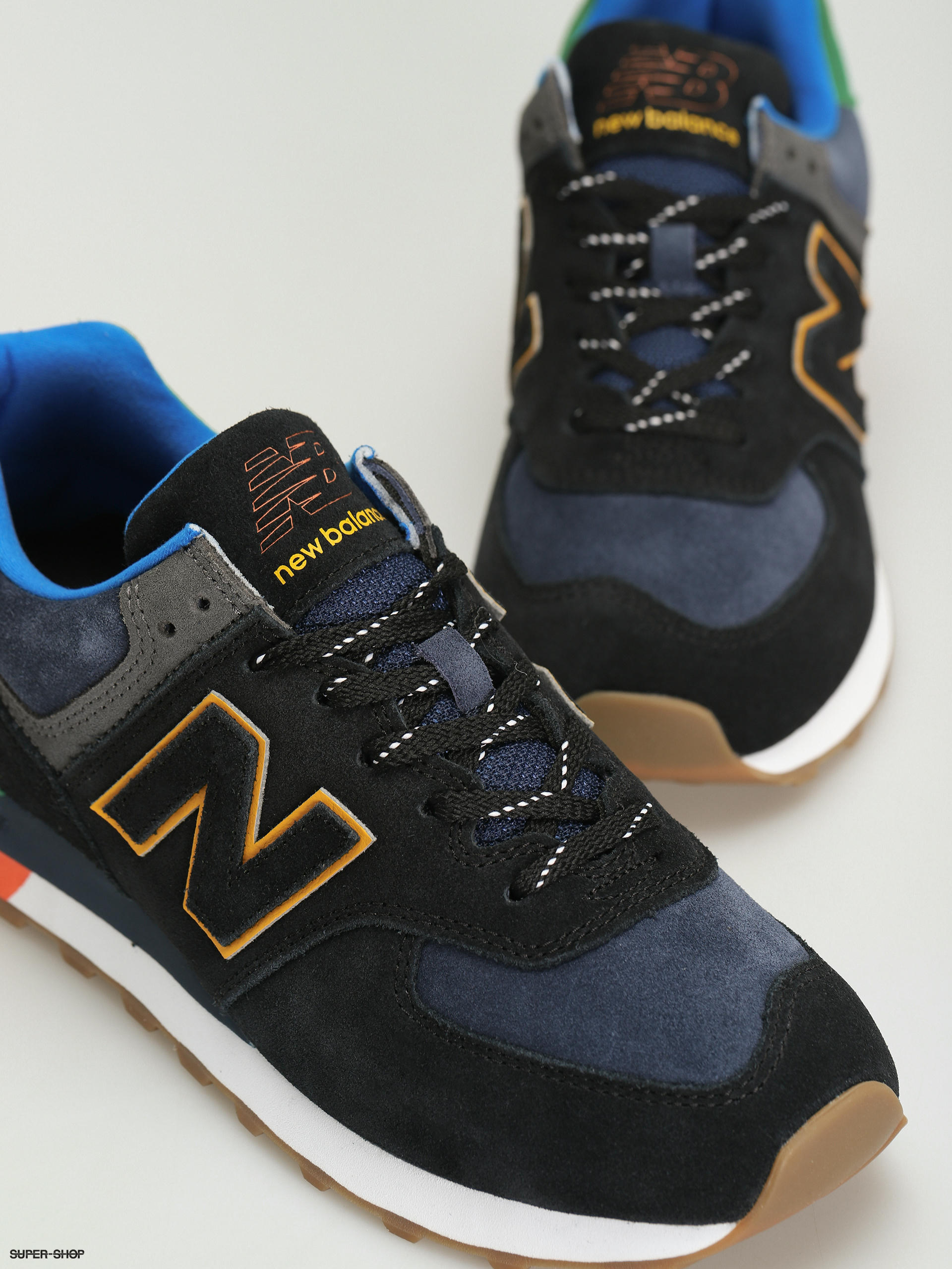 blue and gold new balance shoes