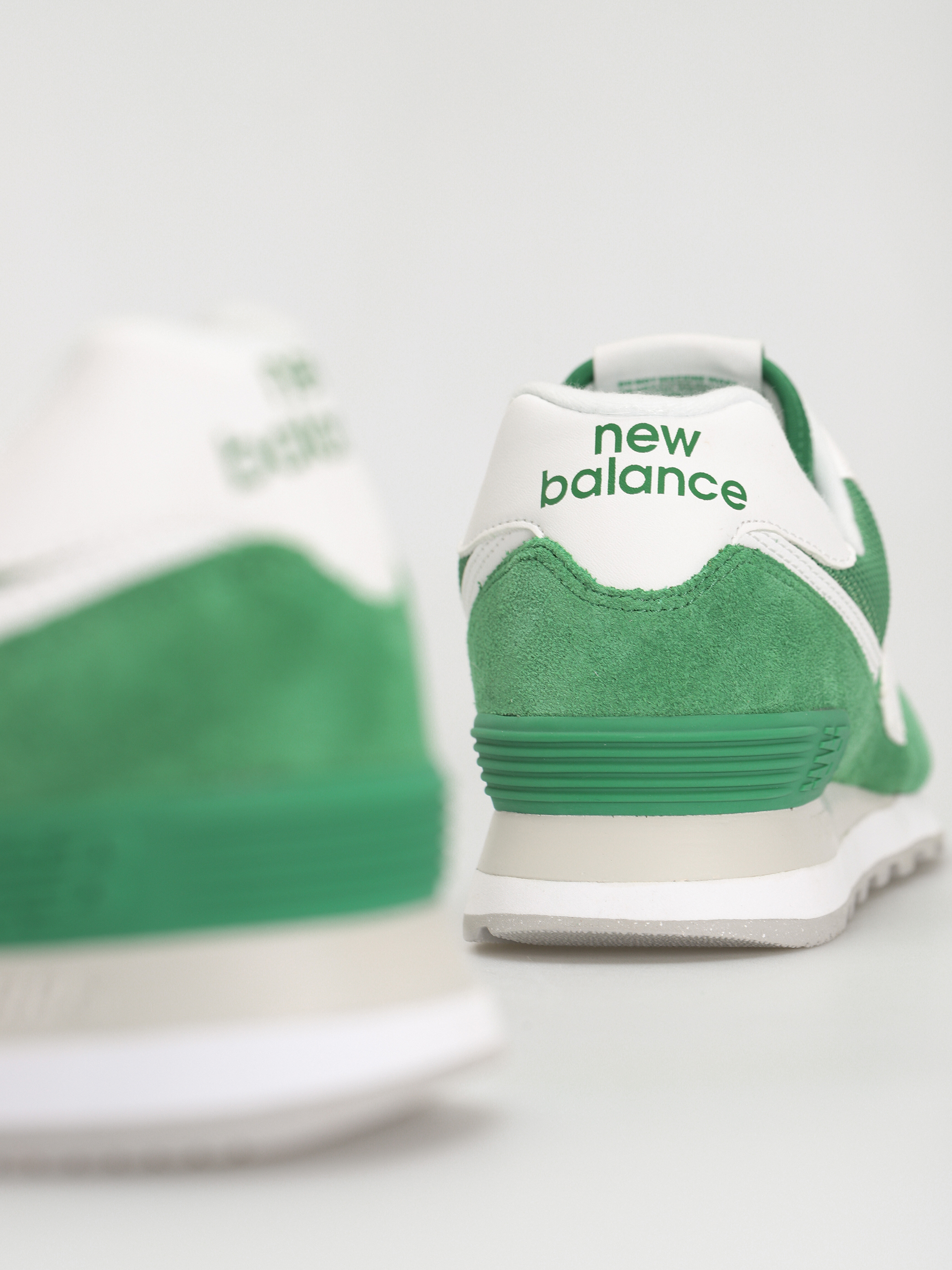 new balance leder green