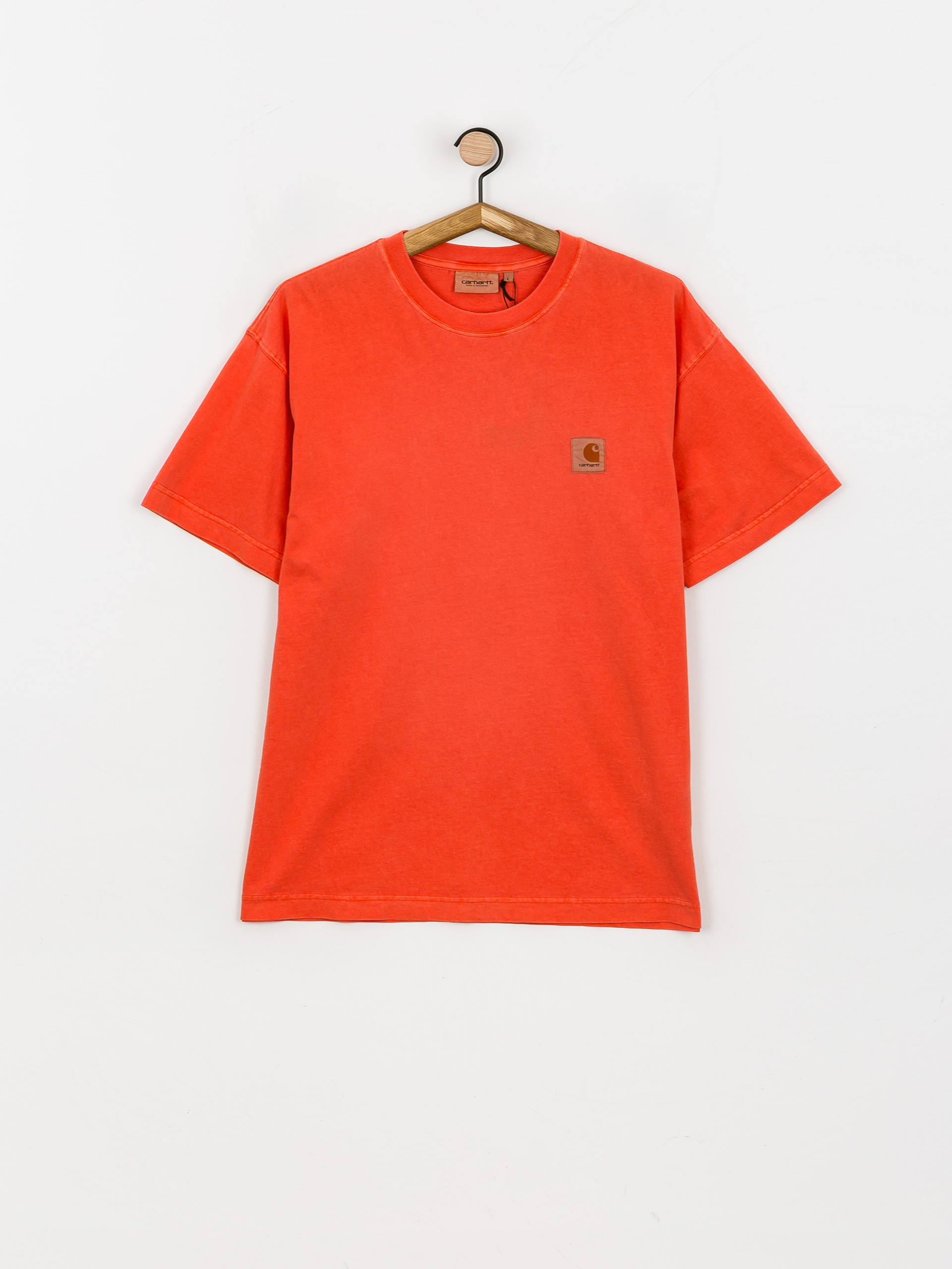 Tシャツ・カットソー CARHARTT WIP 'Nelson' T-shirt Yellow Carhartt WIP - NELSON T-SHIRTS - AIR YELLOW (garment dyed