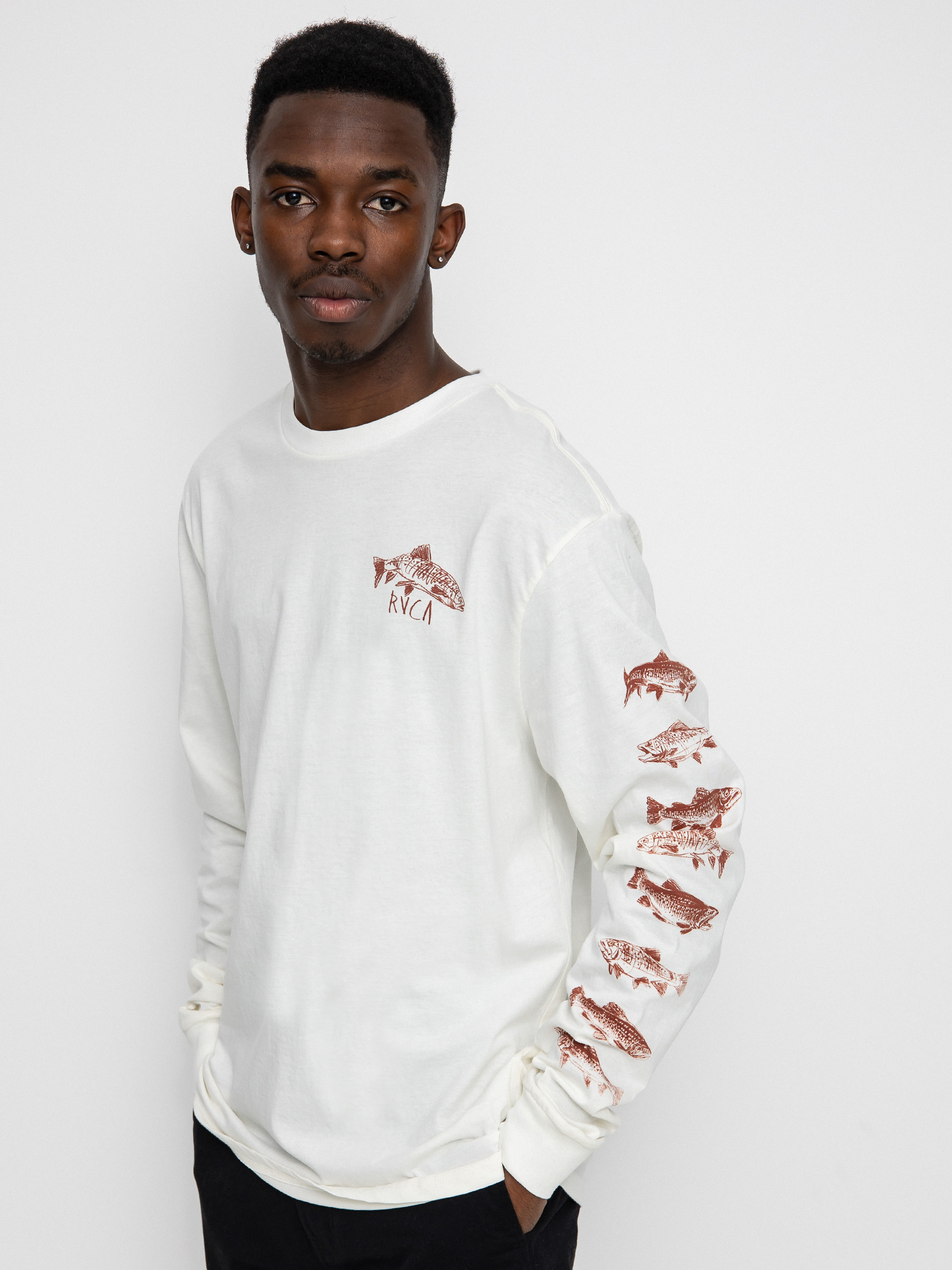 rvca long sleeve white