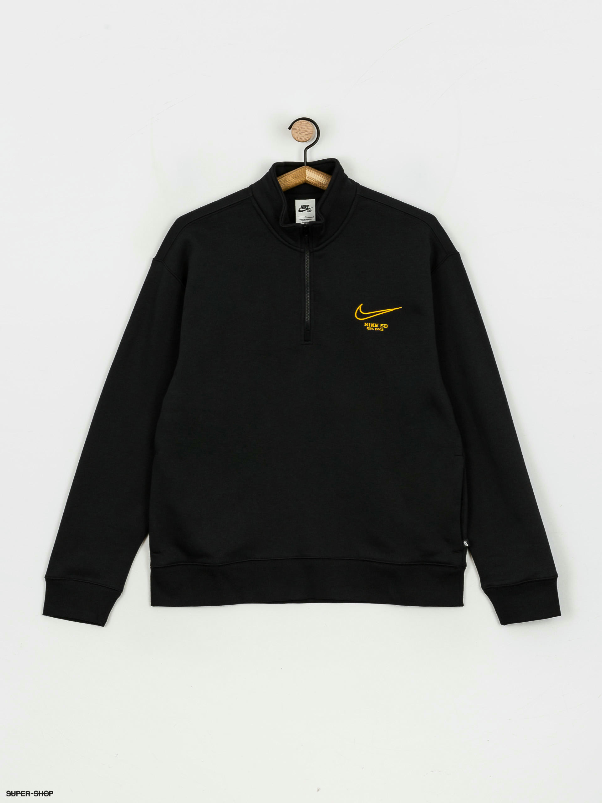 nike graphic hoodie black and gold