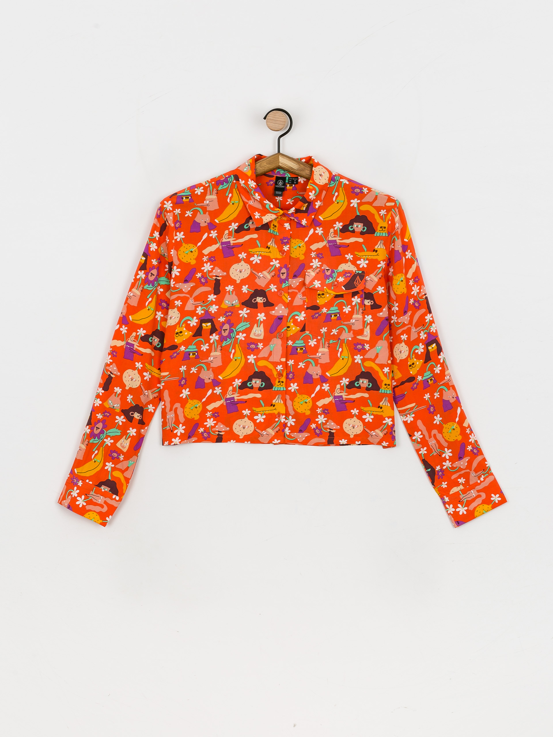 Volcom Egle Zvirblyte Woven Hemd Wmn (living coral)