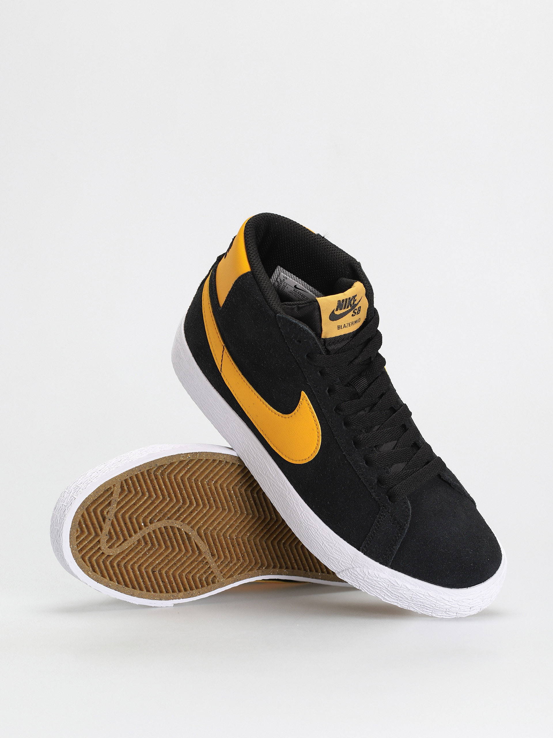 Nike SB Zoom Blazer Mid Shoes (black/university gold black white)