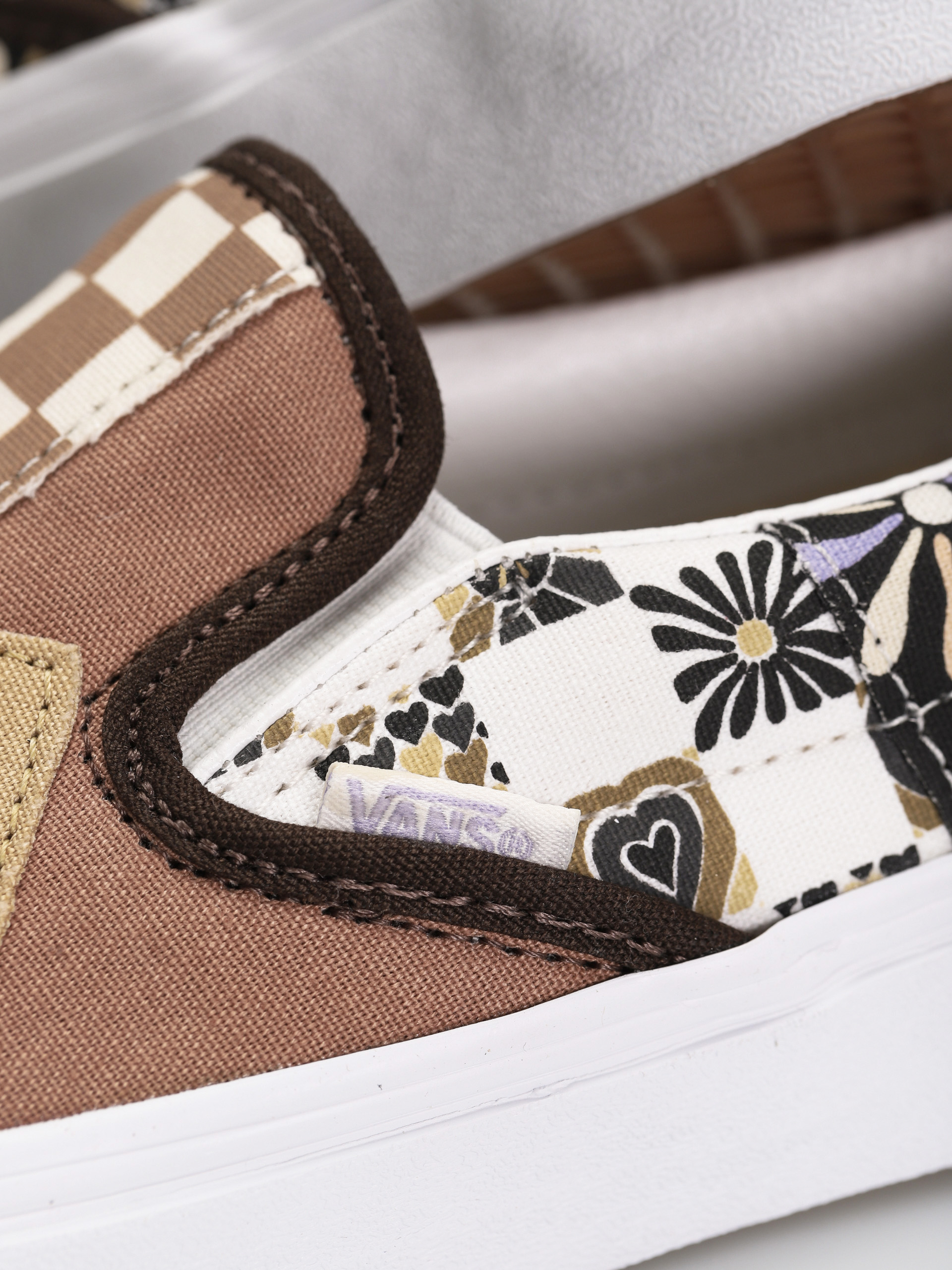 Vans Classic Slip On Shoes (patchwork/divine/multi/true white)