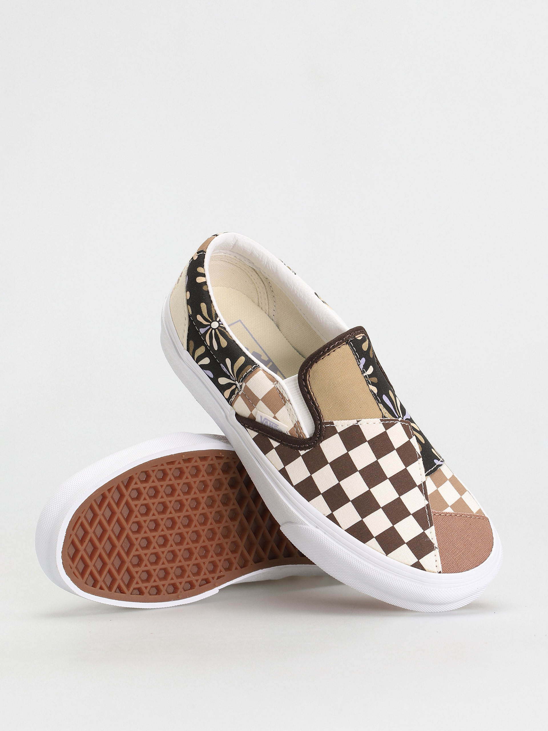 Vans Classic Slip On Shoes (patchwork/divine/multi/true white)