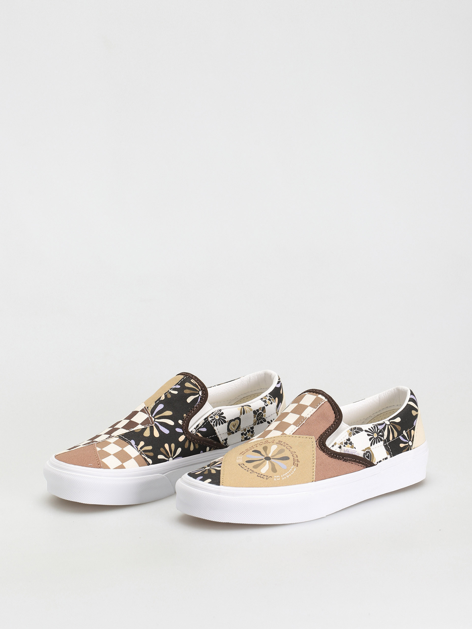 Vans Classic Slip On Shoes (patchwork/divine/multi/true white)