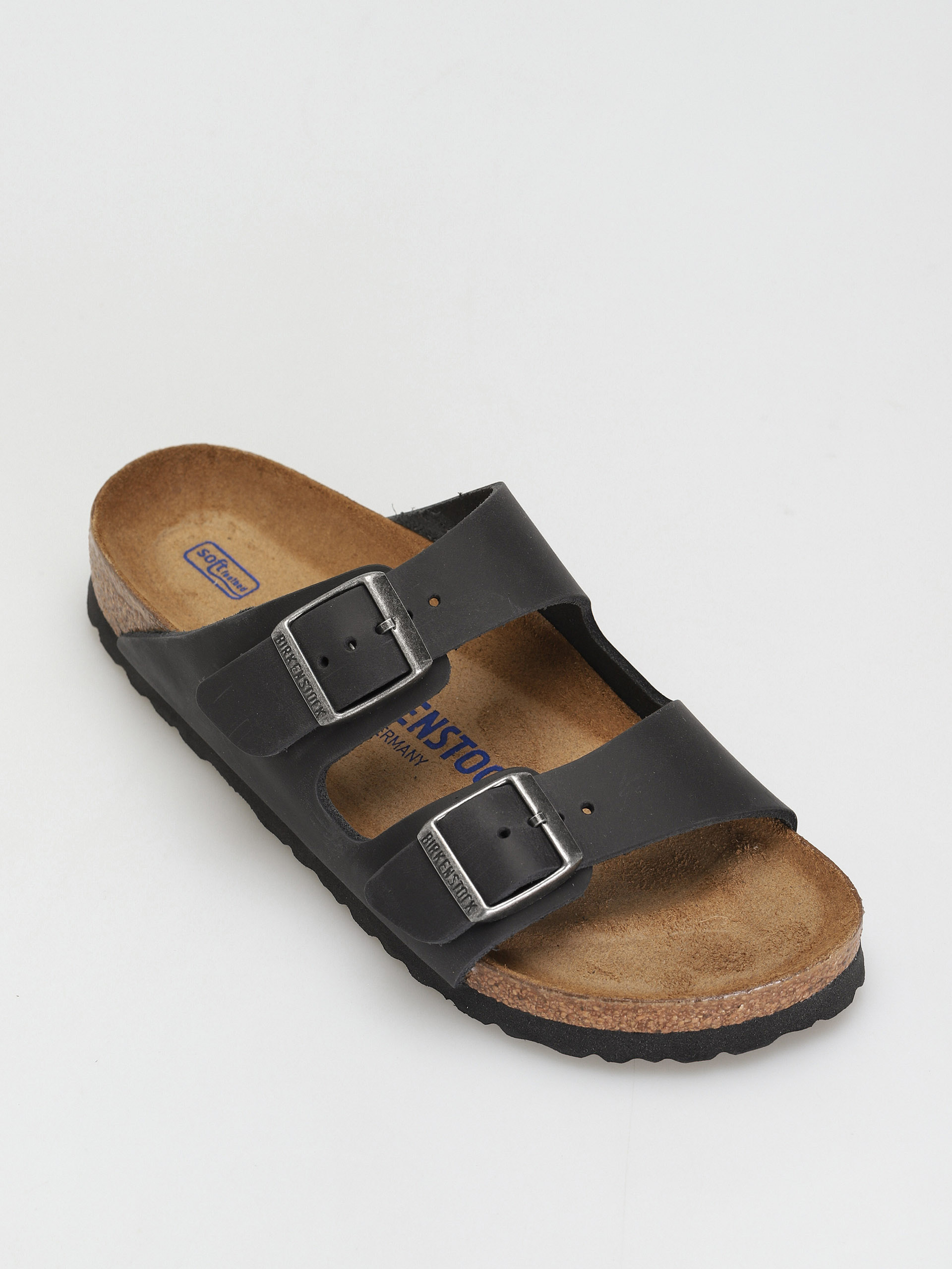 Birkenstock Arizona Sfb Narrow Flip-flops Wmn (black waxy leather)