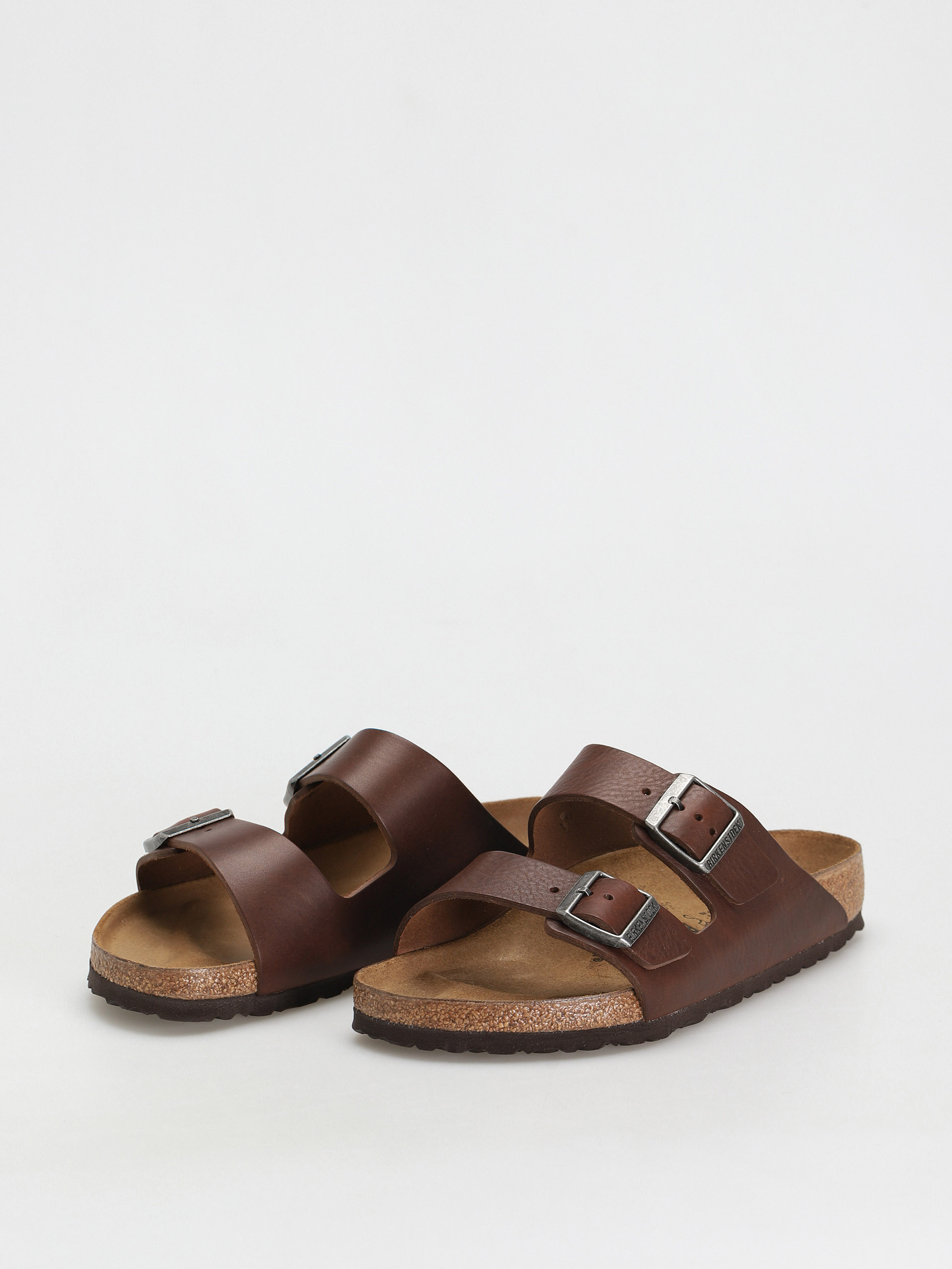 Birkenstock Arizona Regular Sandalen (vintage wood roast natural leather)