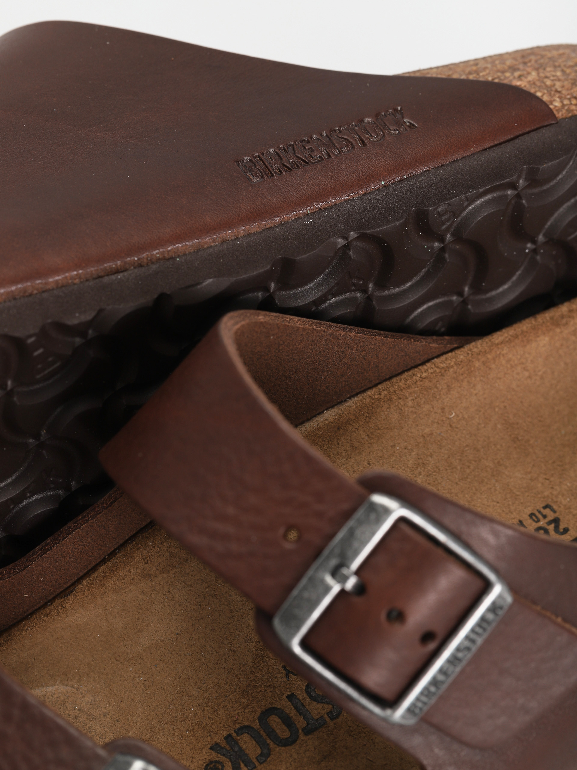 Birkenstock Arizona Regular Sandalen (vintage wood roast natural leather)