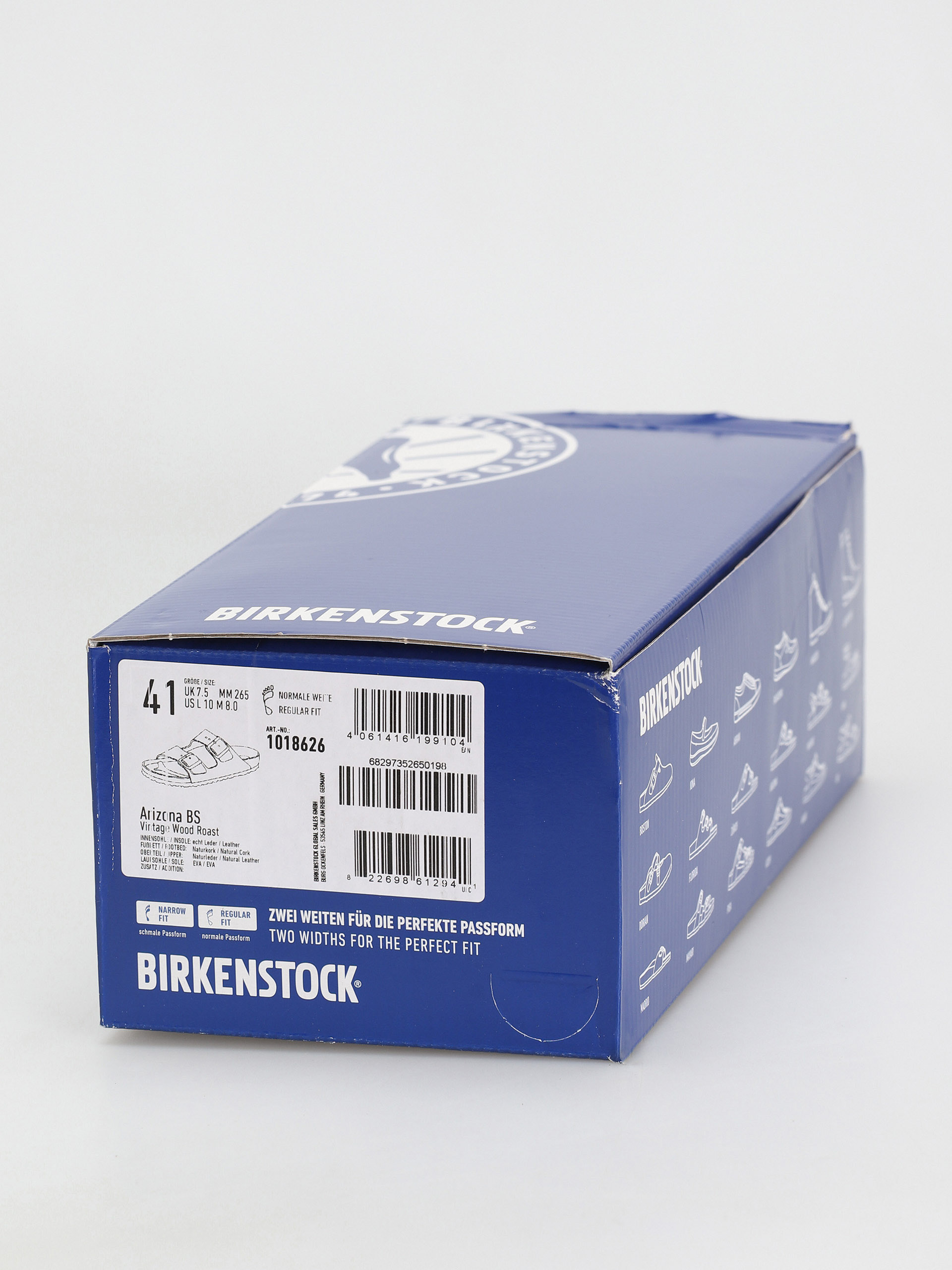 Birkenstock Arizona Regular Sandalen (vintage wood roast natural leather)