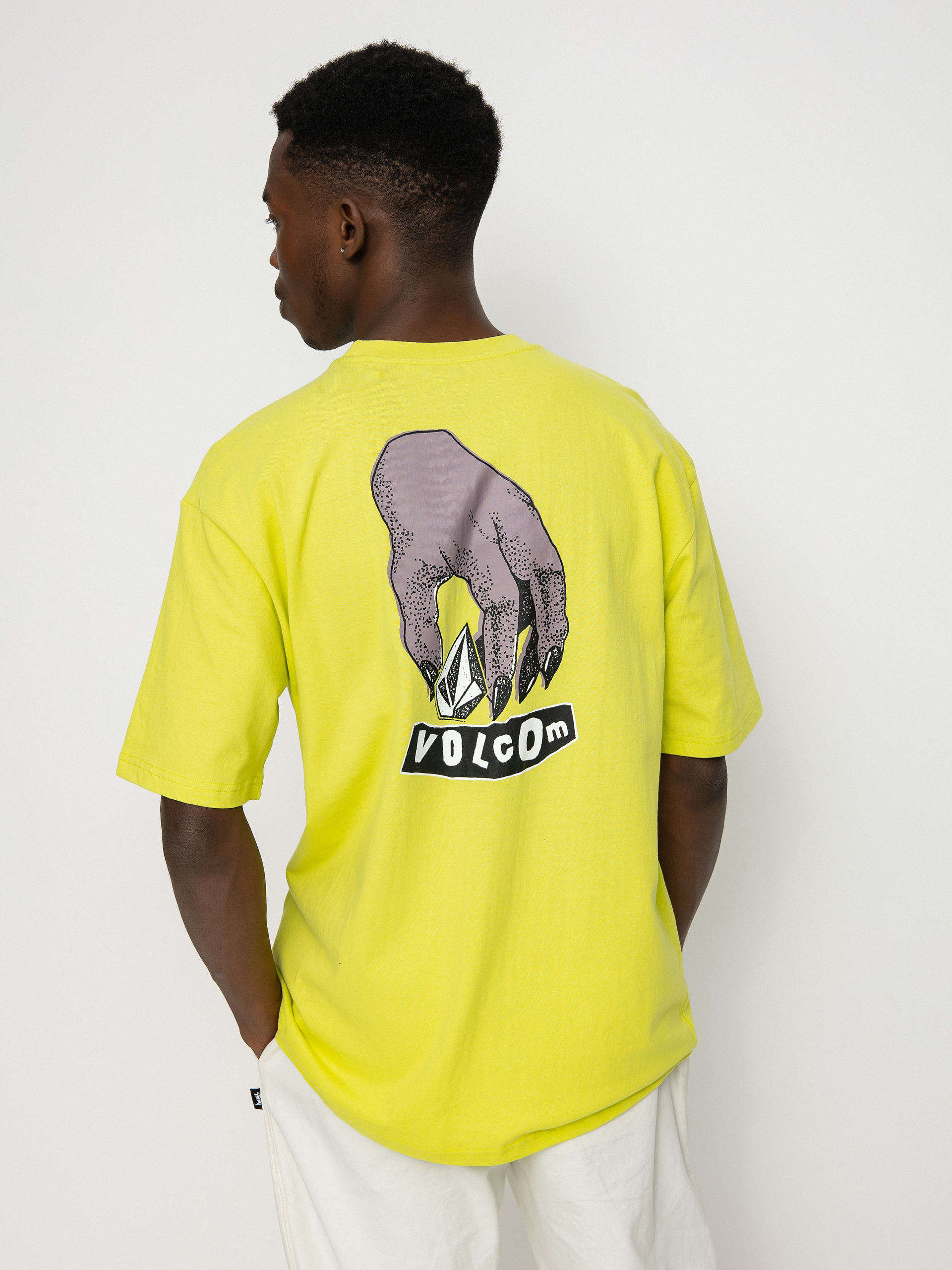 Volcom Stone Grab T-shirt (limeade)
