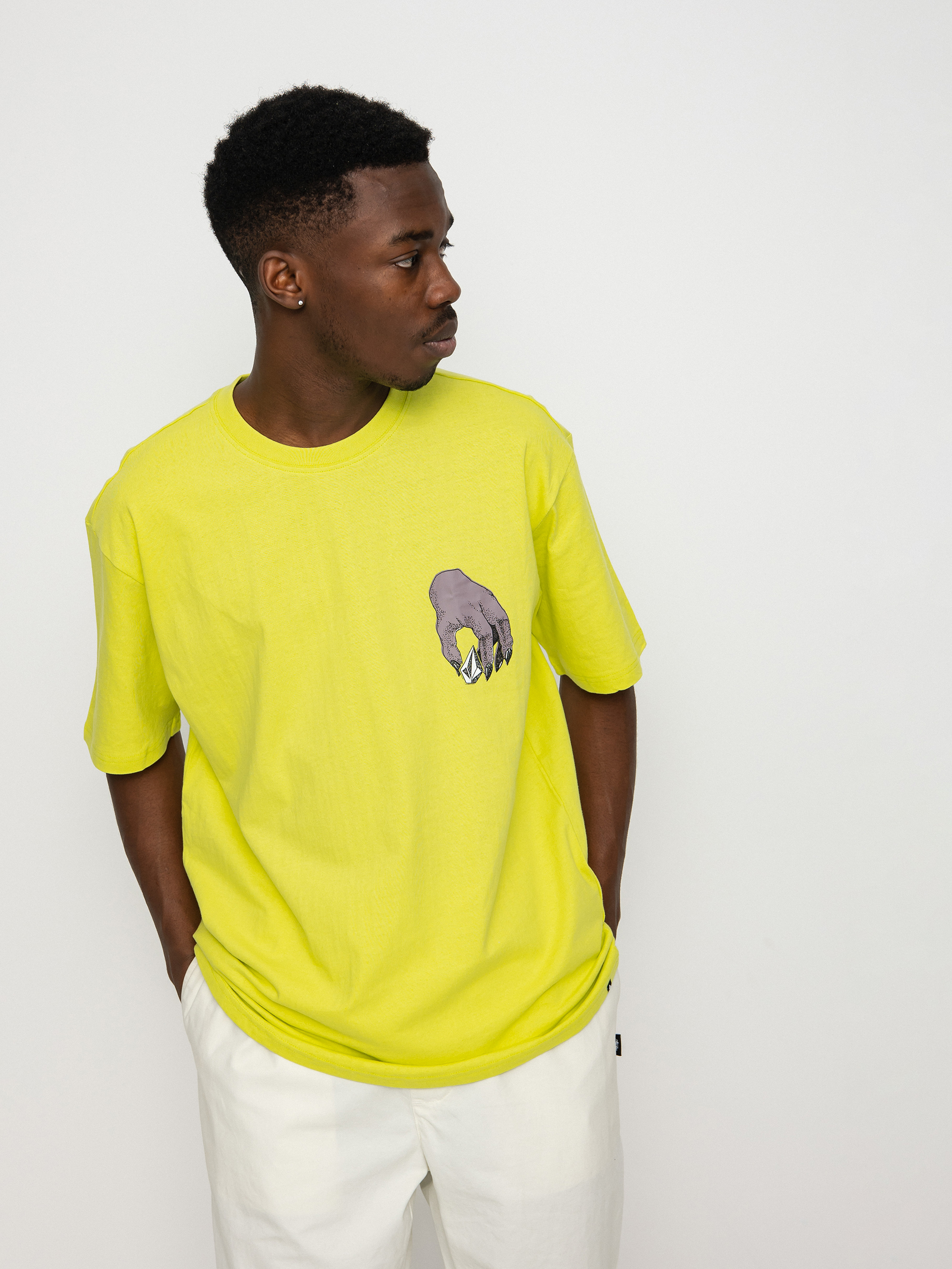 Volcom Stone Grab T-shirt (limeade)