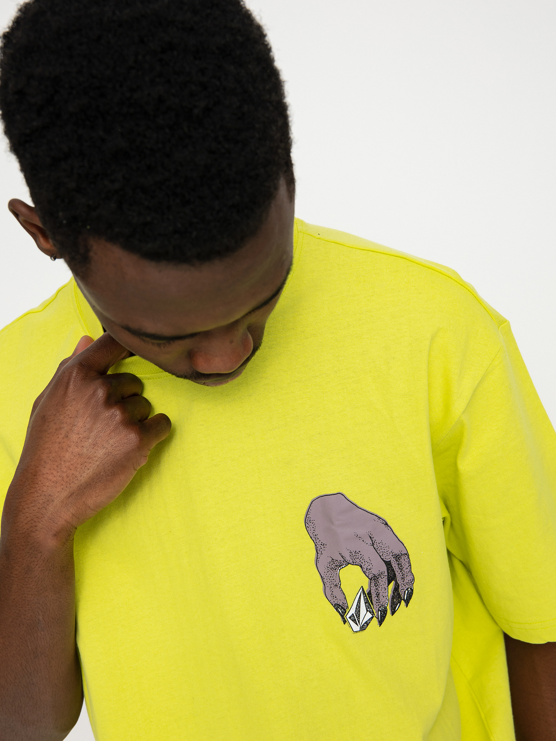 Volcom Stone Grab T-shirt (limeade)