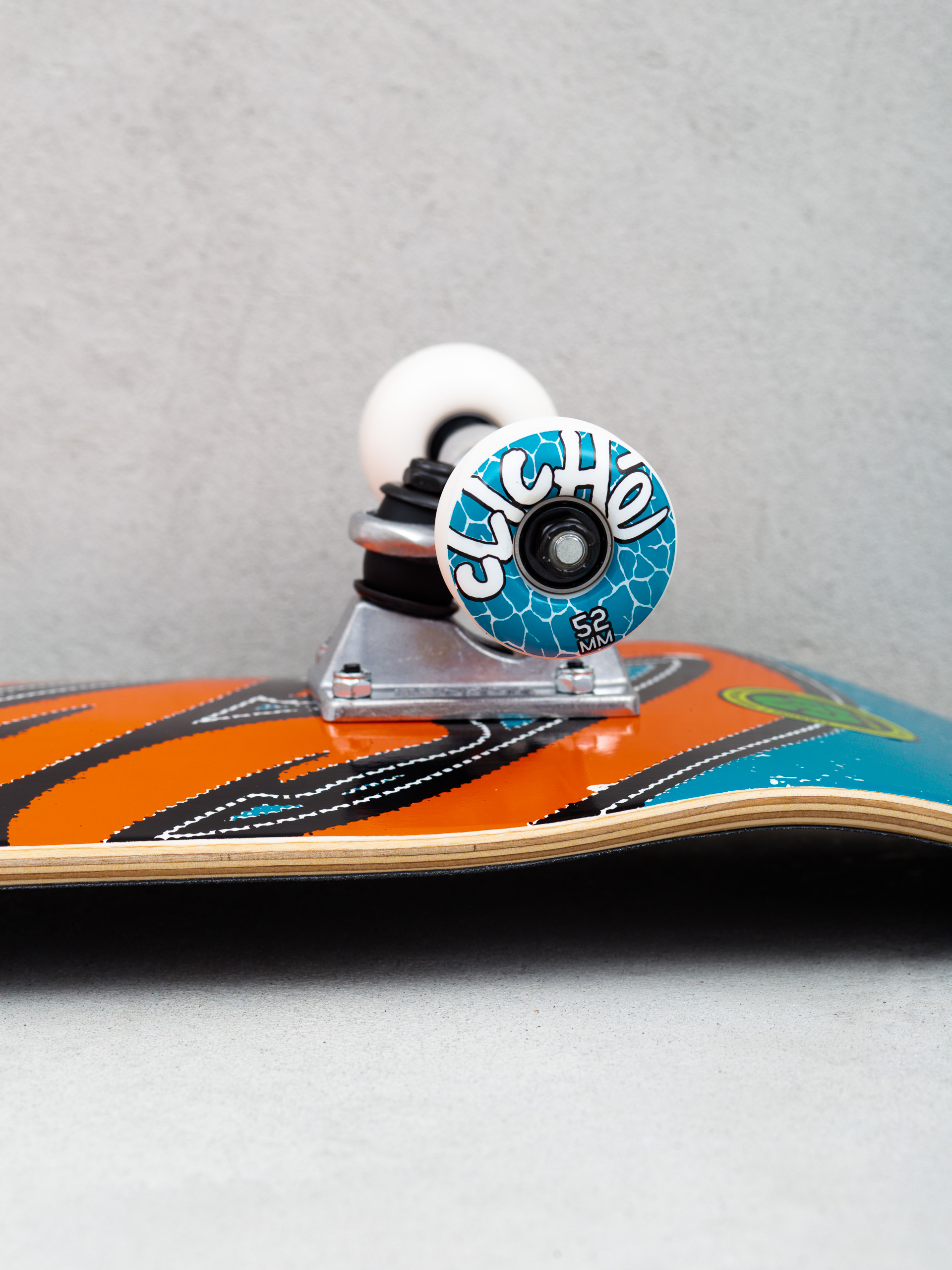 Cliche Old Logo Skateboard (blue/orange)
