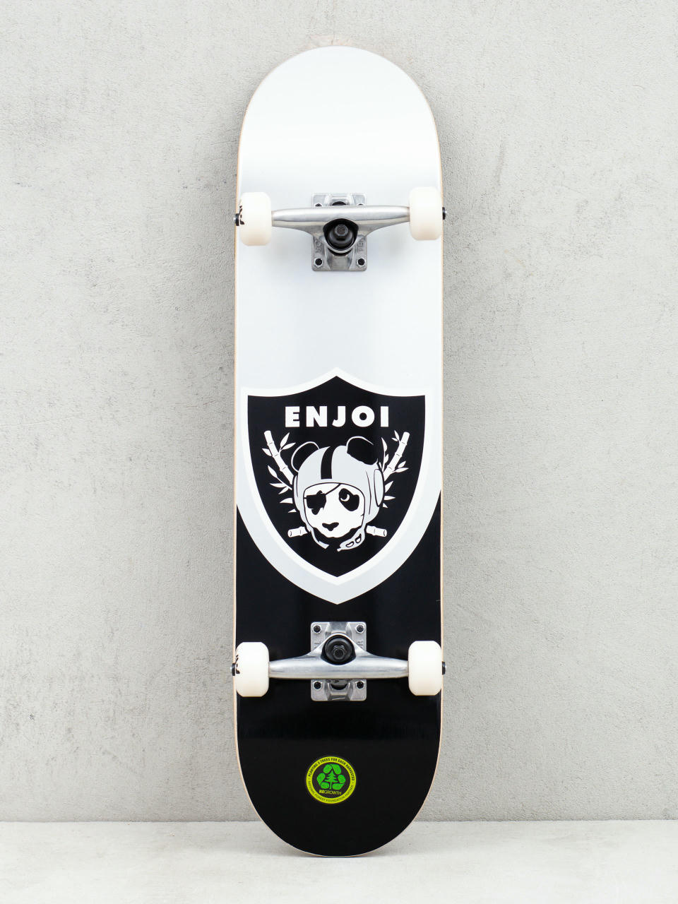Enjoi Oaktown Skateboard (black/silver)
