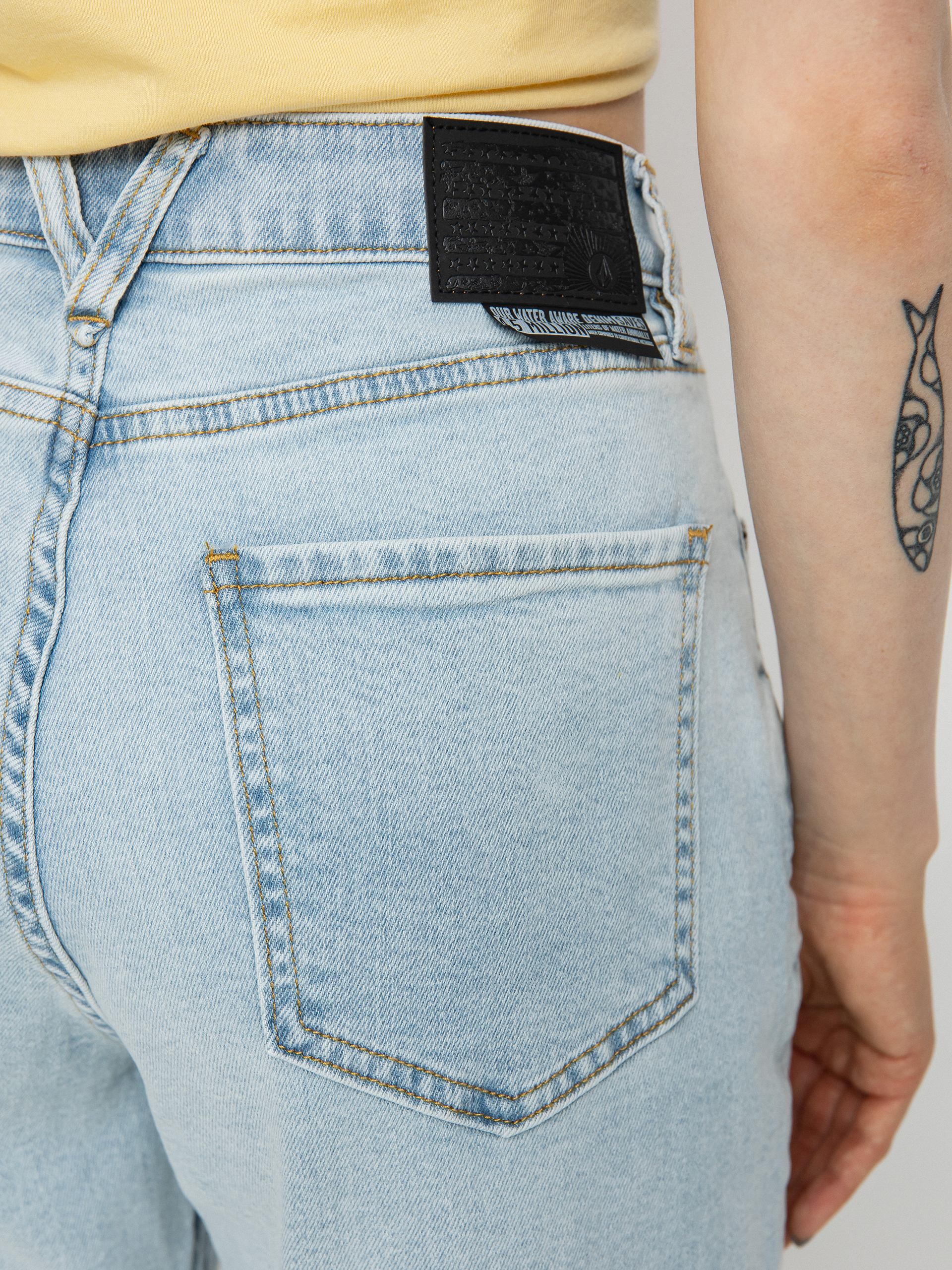 Volcom Stn Step Hirise Pants Wmn (thrifter blue light)